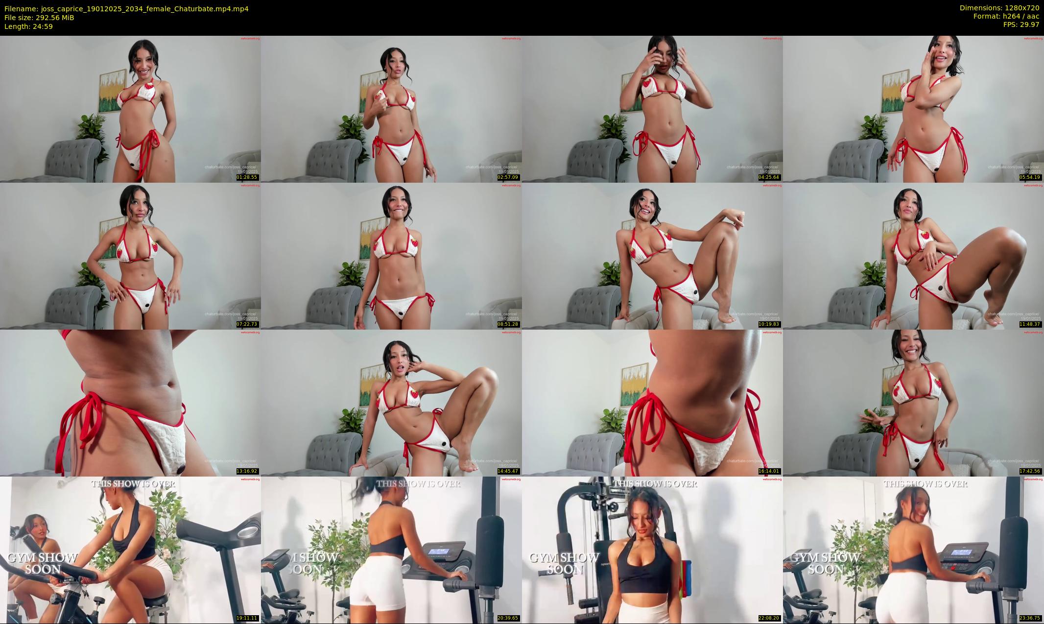 joss_caprice — 25 minute Chaturbate female cam show recording, 720p, Jan 19, 2025