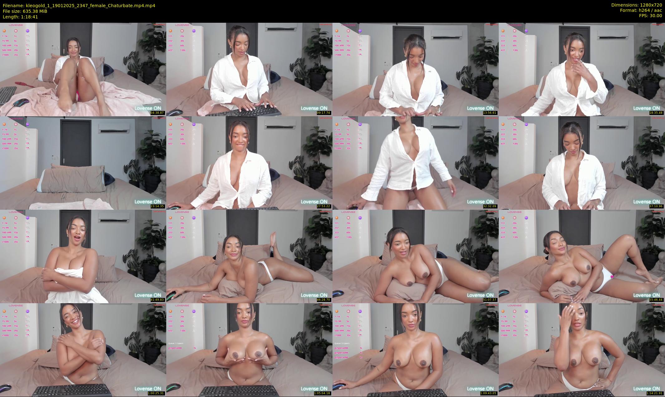 kleogold_1 — 79 minute Chaturbate female cam show recording, 720p, Jan 19, 2025