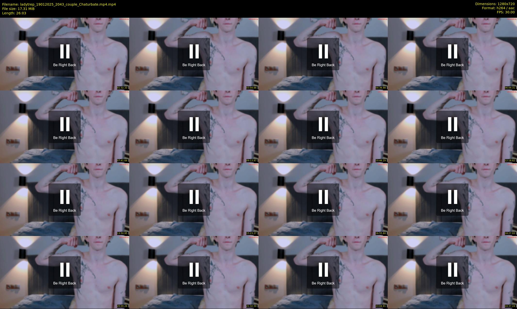 ladytrep — 27 minute Chaturbate couple cam show recording, 720p, Jan 19, 2025