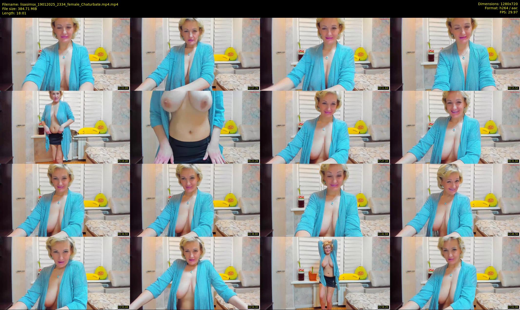 lisasimsx — 19 minute Chaturbate female cam show recording, 720p, Jan 19, 2025