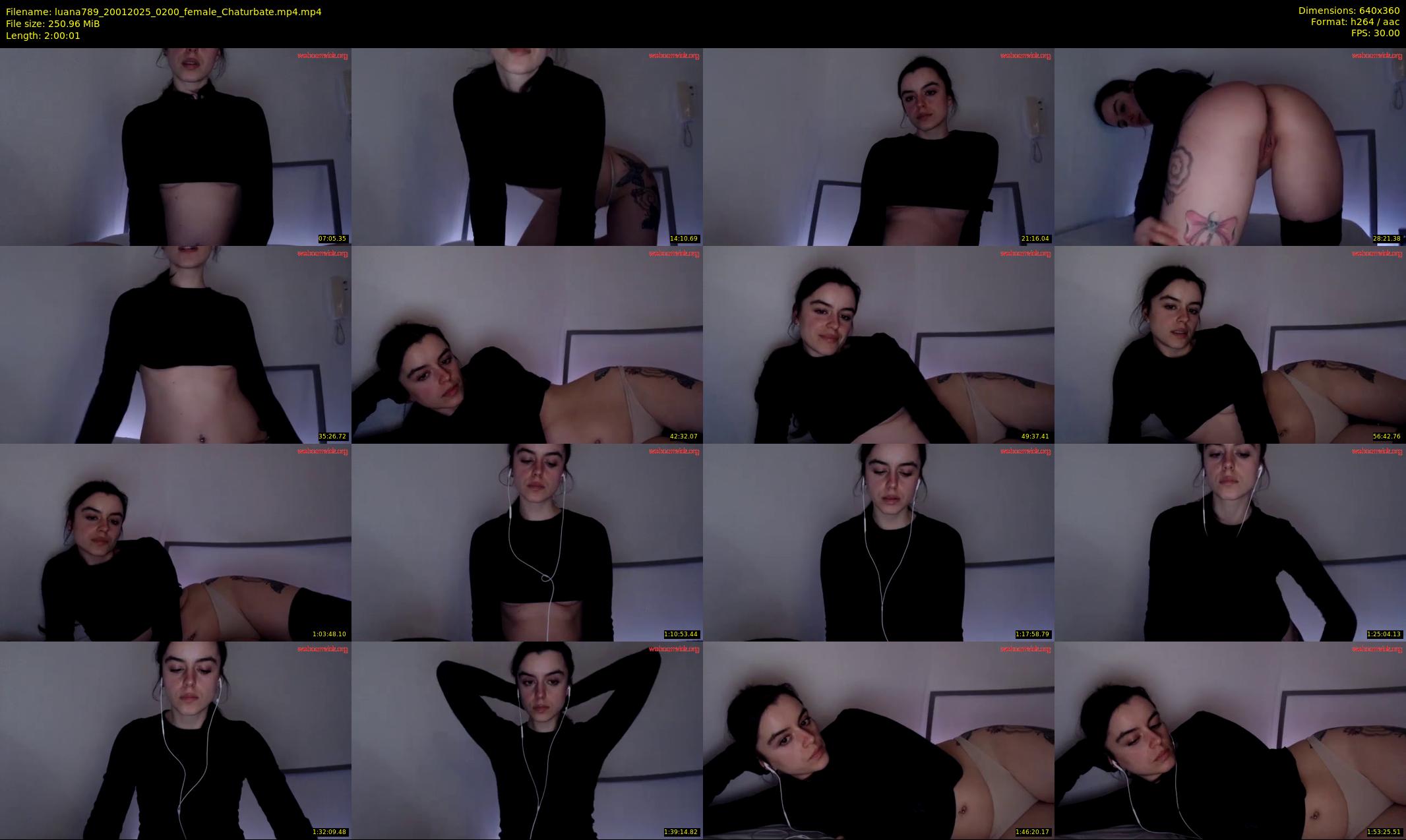luana789 — 121 minute Chaturbate female cam show recording, 360p, Jan 20, 2025