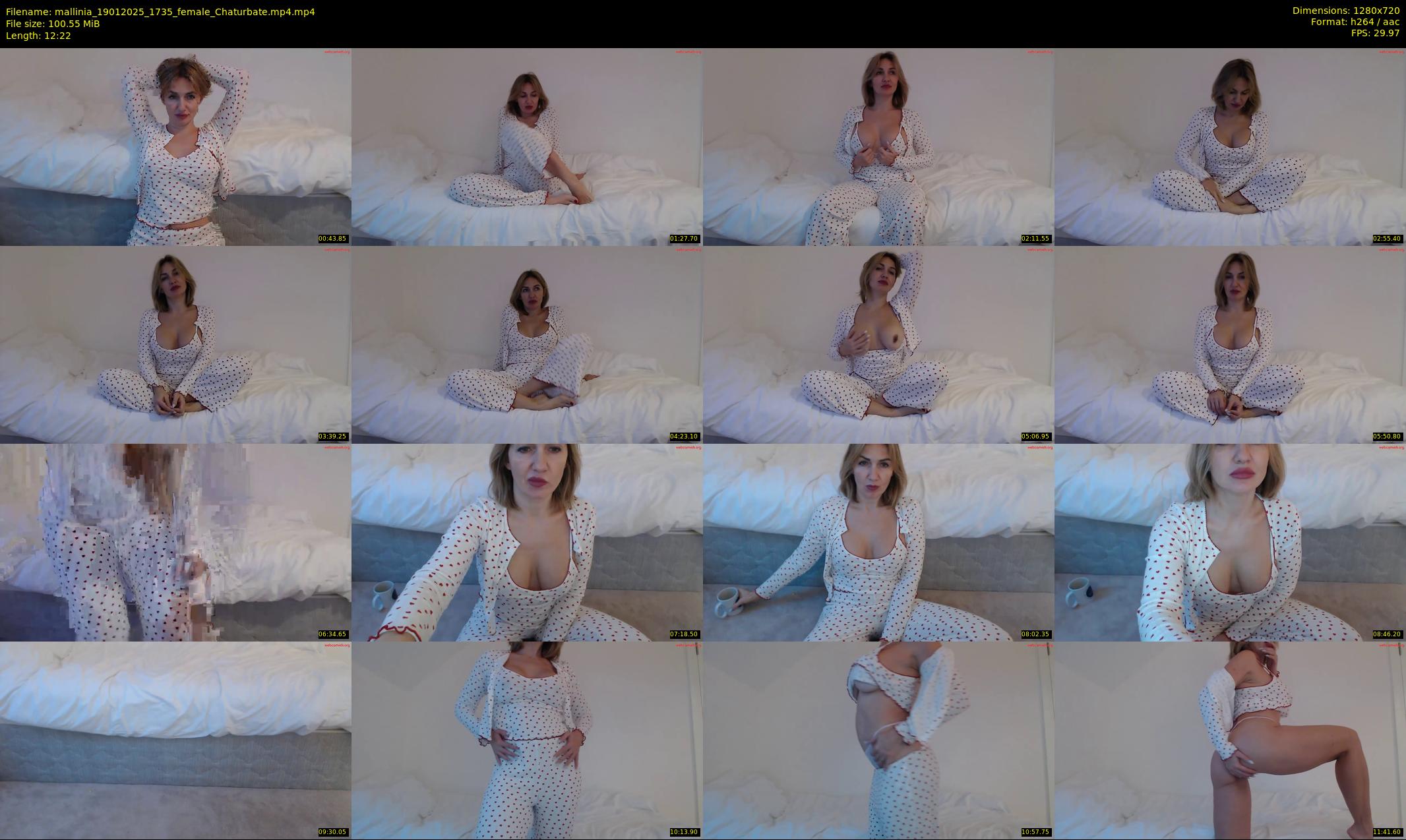 mallinia — 13 minute Chaturbate female cam show recording, 720p, Jan 19, 2025