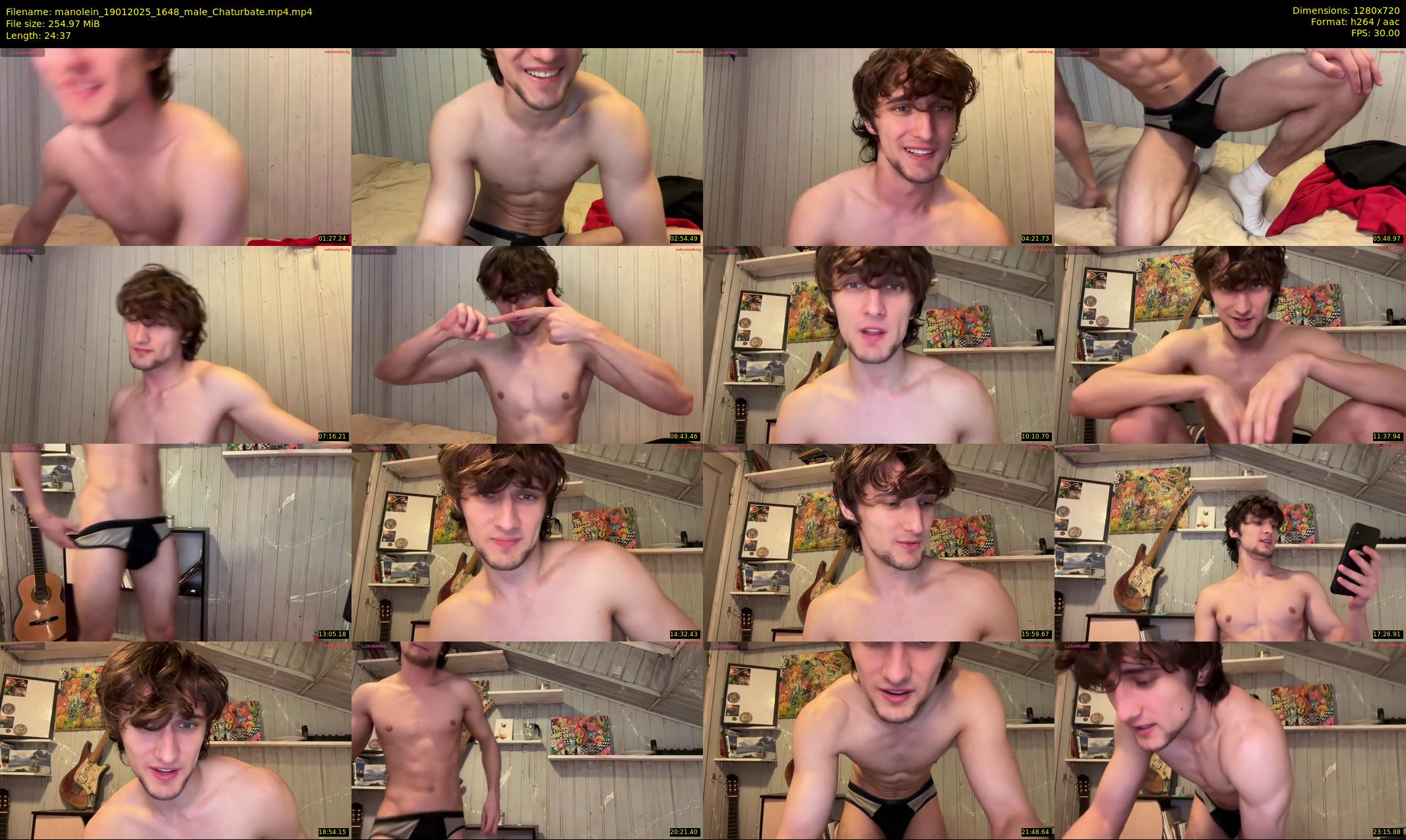 manolein — 25 minute Chaturbate male cam show recording, 720p, Jan 19, 2025