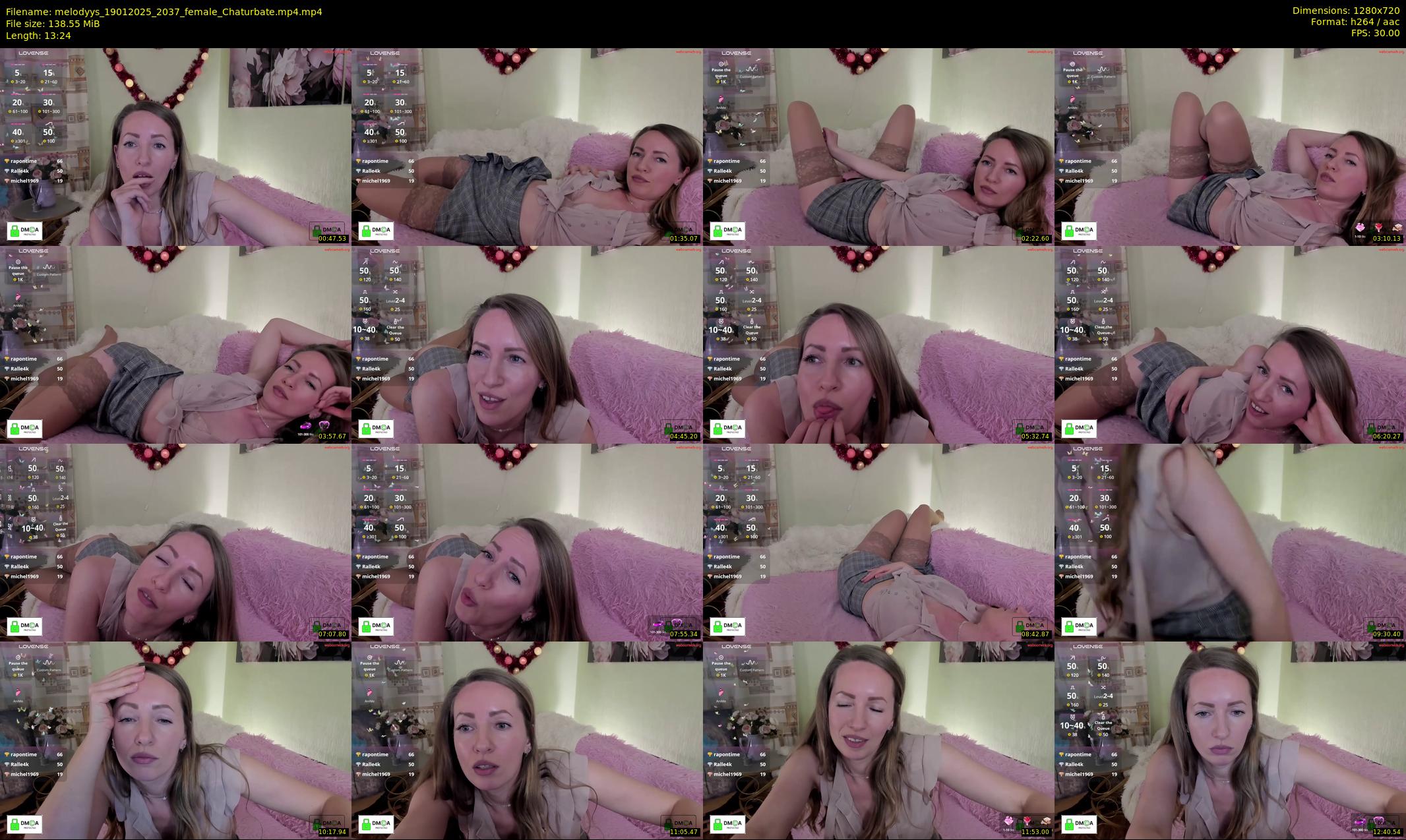melodyys — 14 minute Chaturbate female cam show recording, 720p, Jan 19, 2025