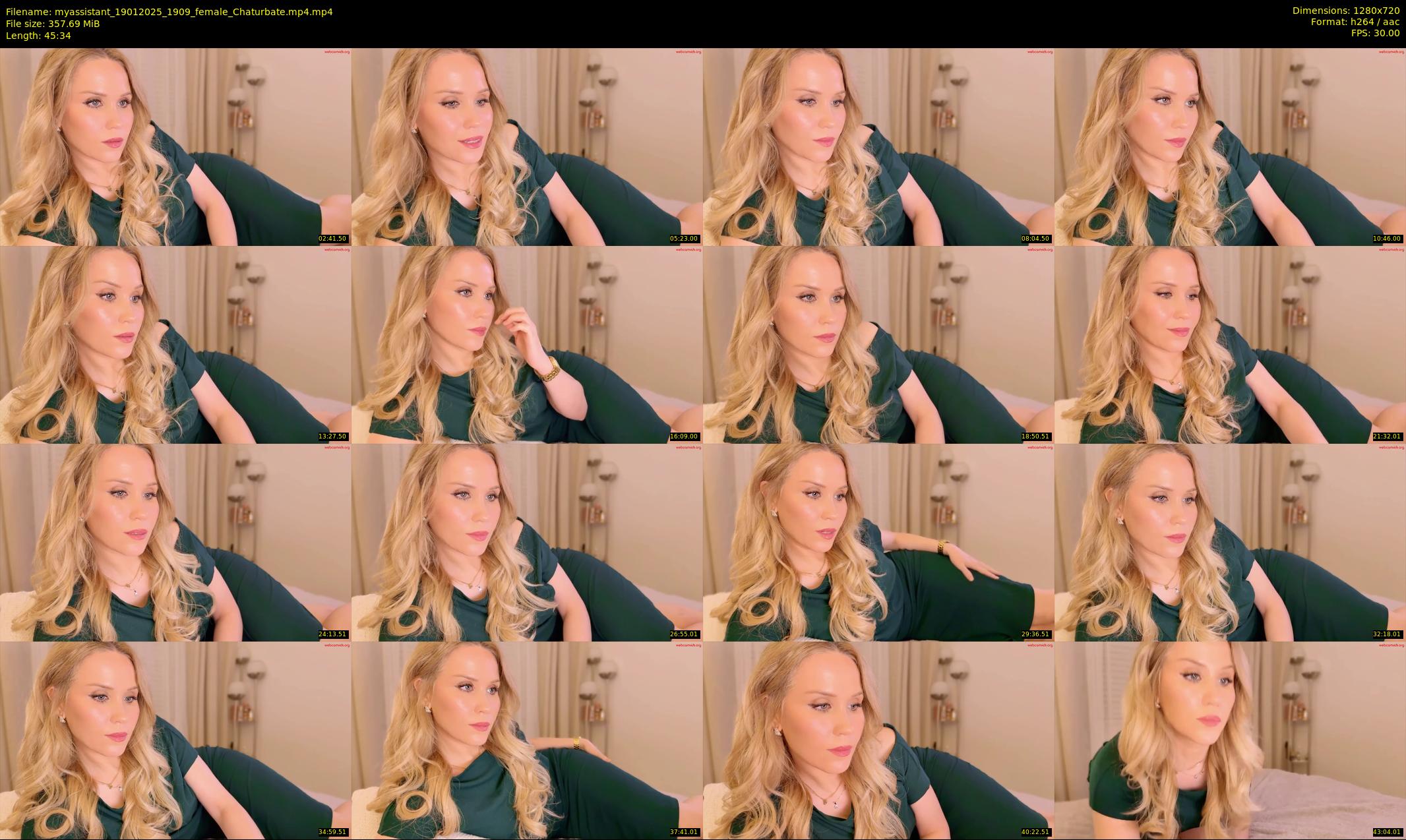 myassistant — 46 minute Chaturbate female cam show recording, 720p, Jan 19, 2025
