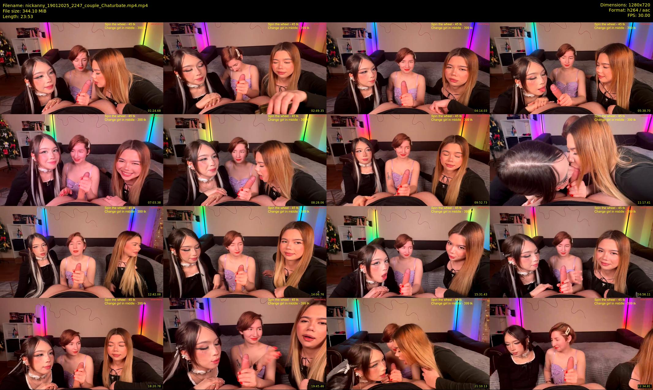 nickanny — 24 minute Chaturbate couple cam show recording, 720p, Jan 19, 2025