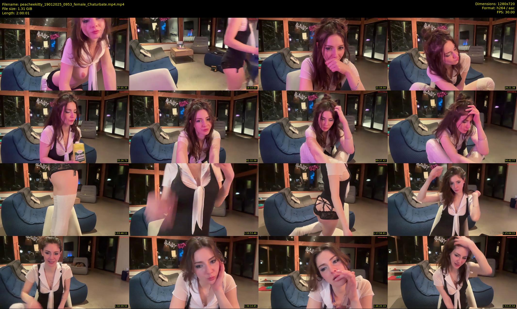 peacheekitty — 121 minute Chaturbate female cam show recording, 720p, Jan 19, 2025