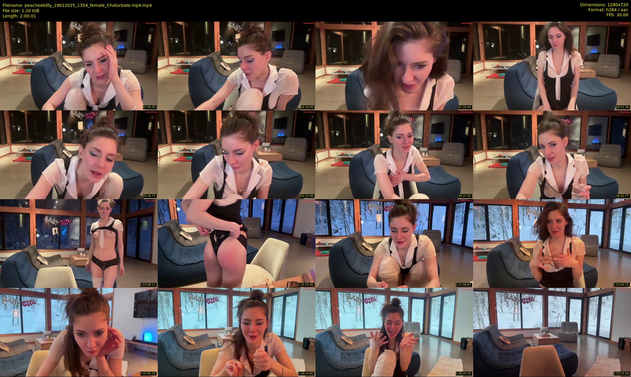 peacheekitty — 121 minute Chaturbate female cam show recording, 720p, Jan 19, 2025