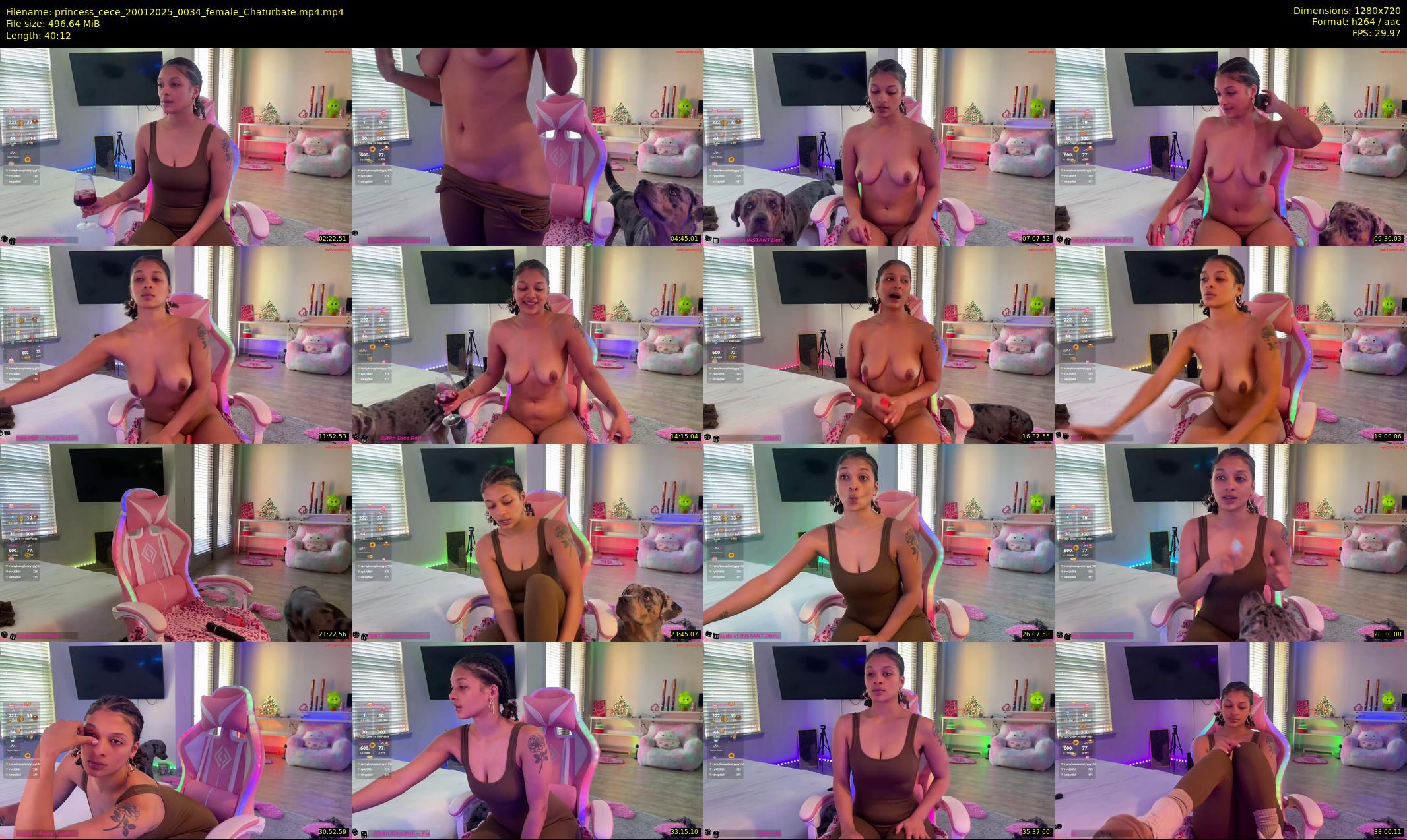 princess_cece — 41 minute Chaturbate female cam show recording, 720p, Jan 20, 2025