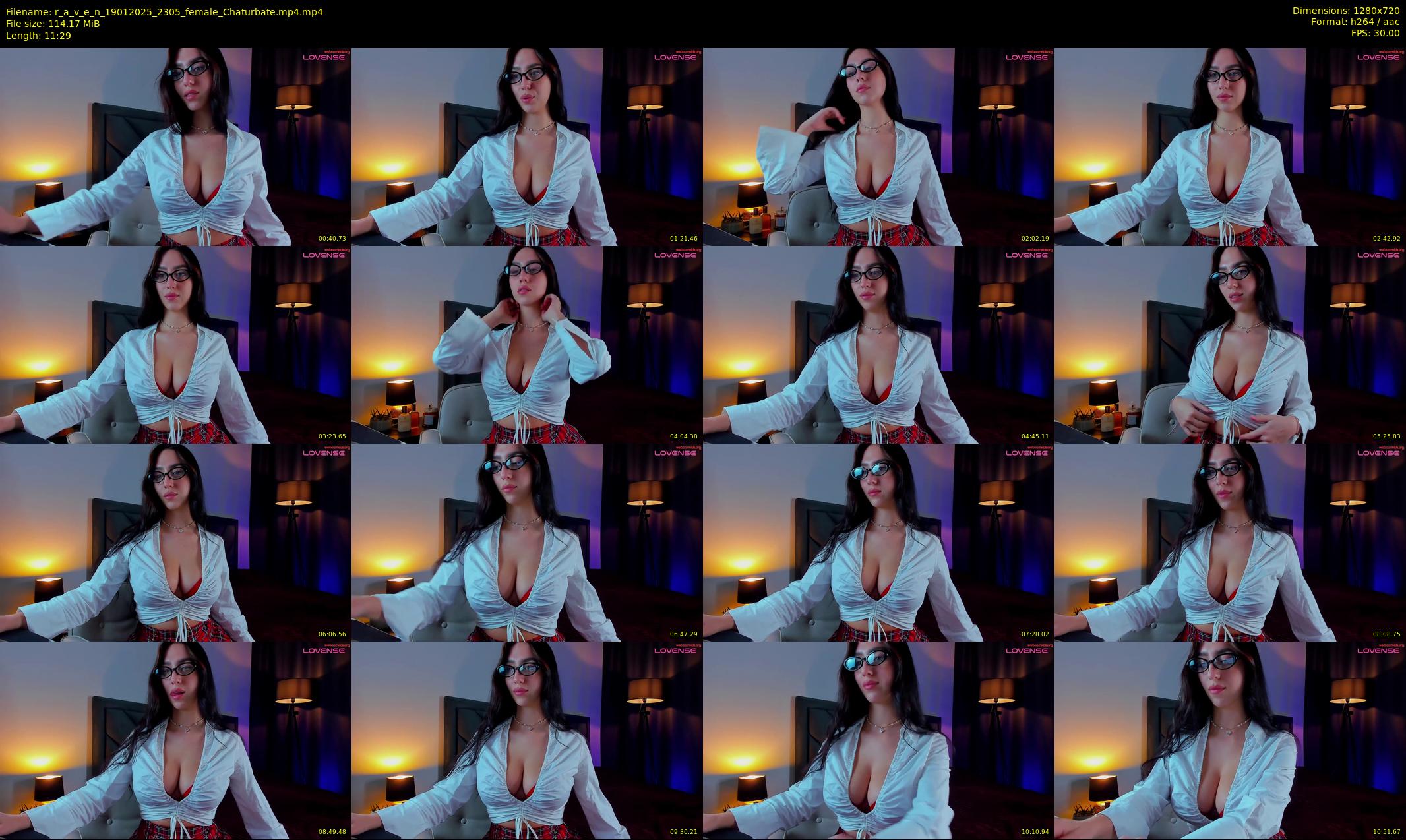 r_a_v_e_n — 12 minute Chaturbate female cam show recording, 720p, Jan 19, 2025