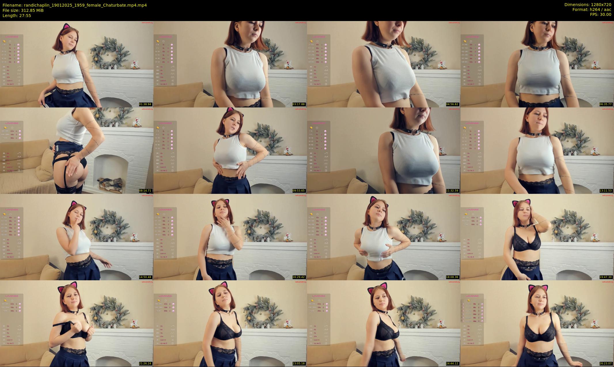 randichaplin — 28 minute Chaturbate female cam show recording, 720p, Jan 19, 2025