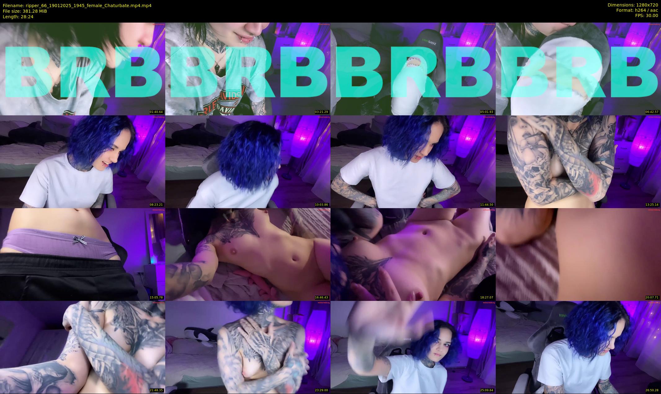 ripper_66 — 29 minute Chaturbate female cam show recording, 720p, Jan 19, 2025