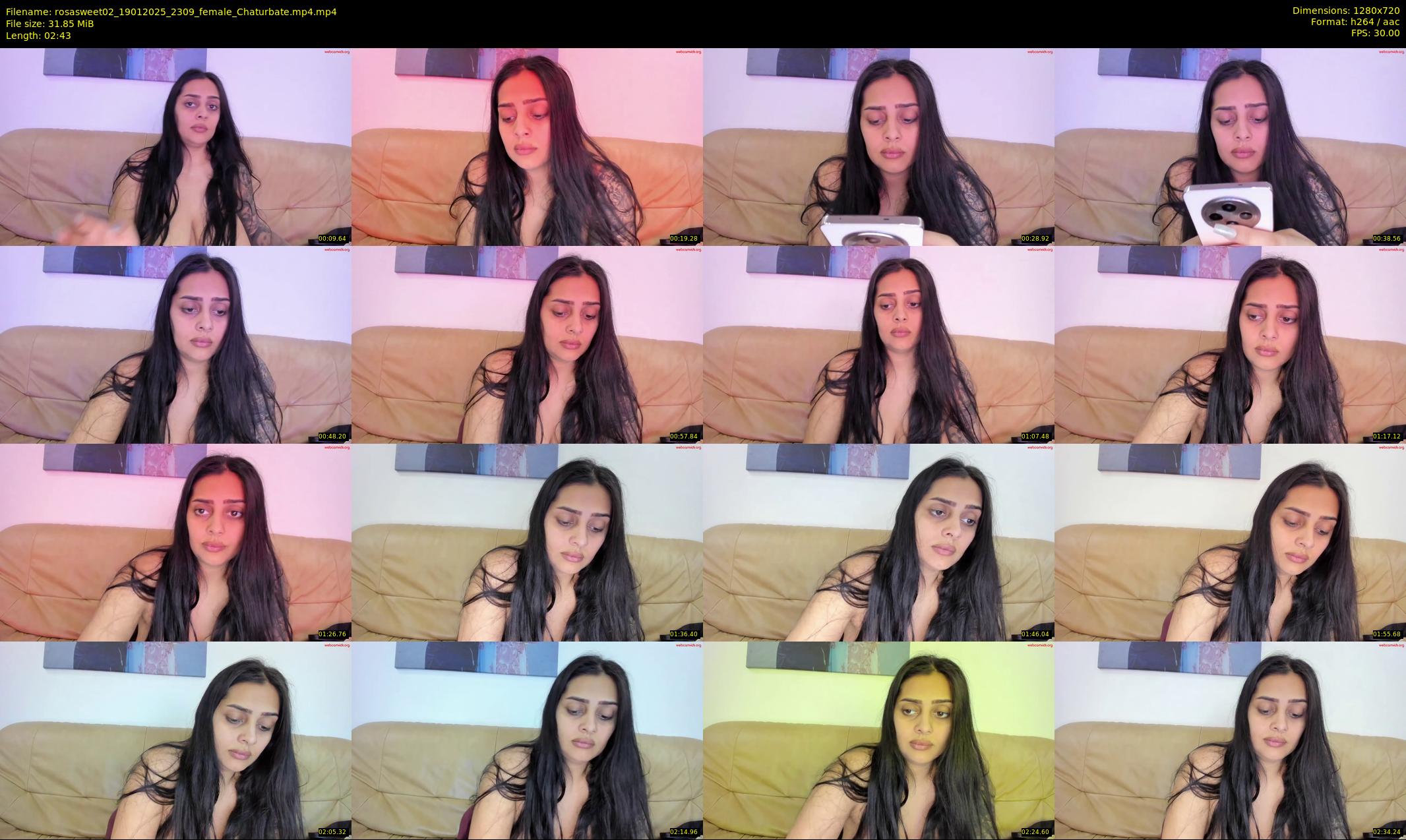 rosasweet02 — 3 minute Chaturbate female cam show recording, 720p, Jan 19, 2025