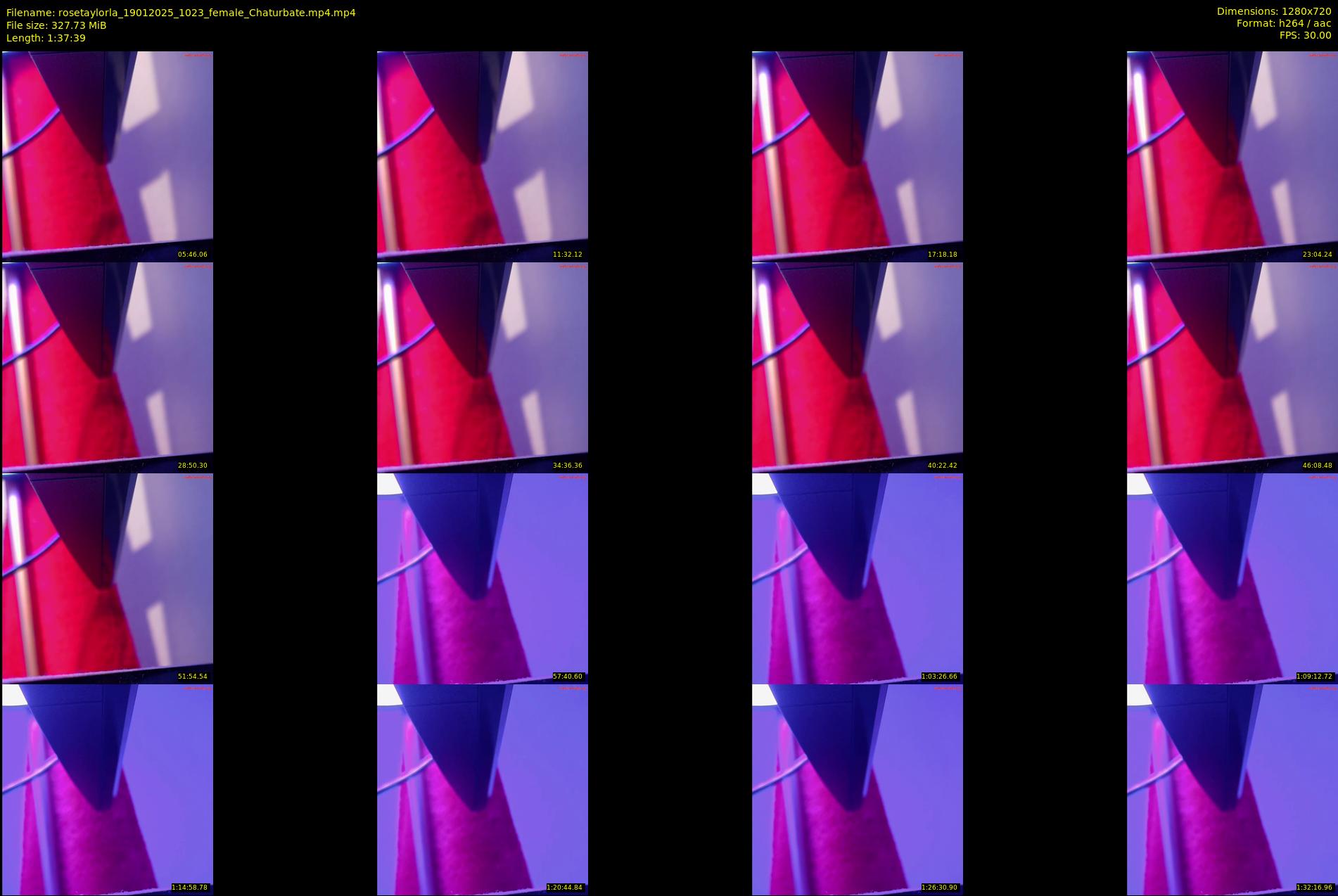 rosetaylorla — 98 minute Chaturbate female cam show recording, 720p, Jan 19, 2025