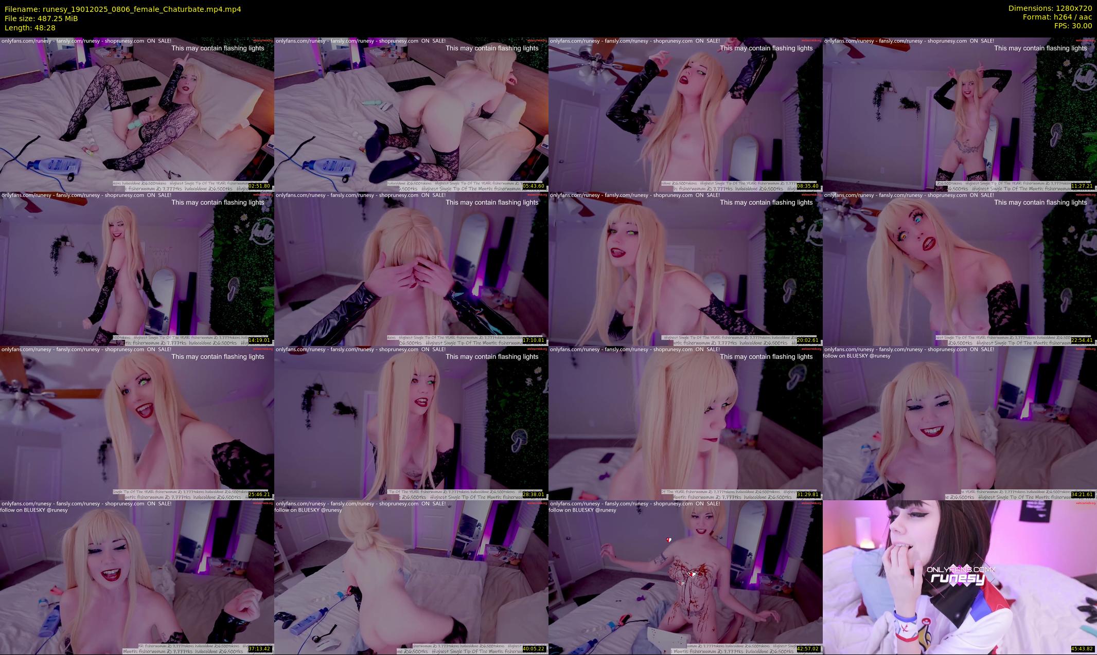 runesy — 49 minute Chaturbate female cam show recording, 720p, Jan 19, 2025