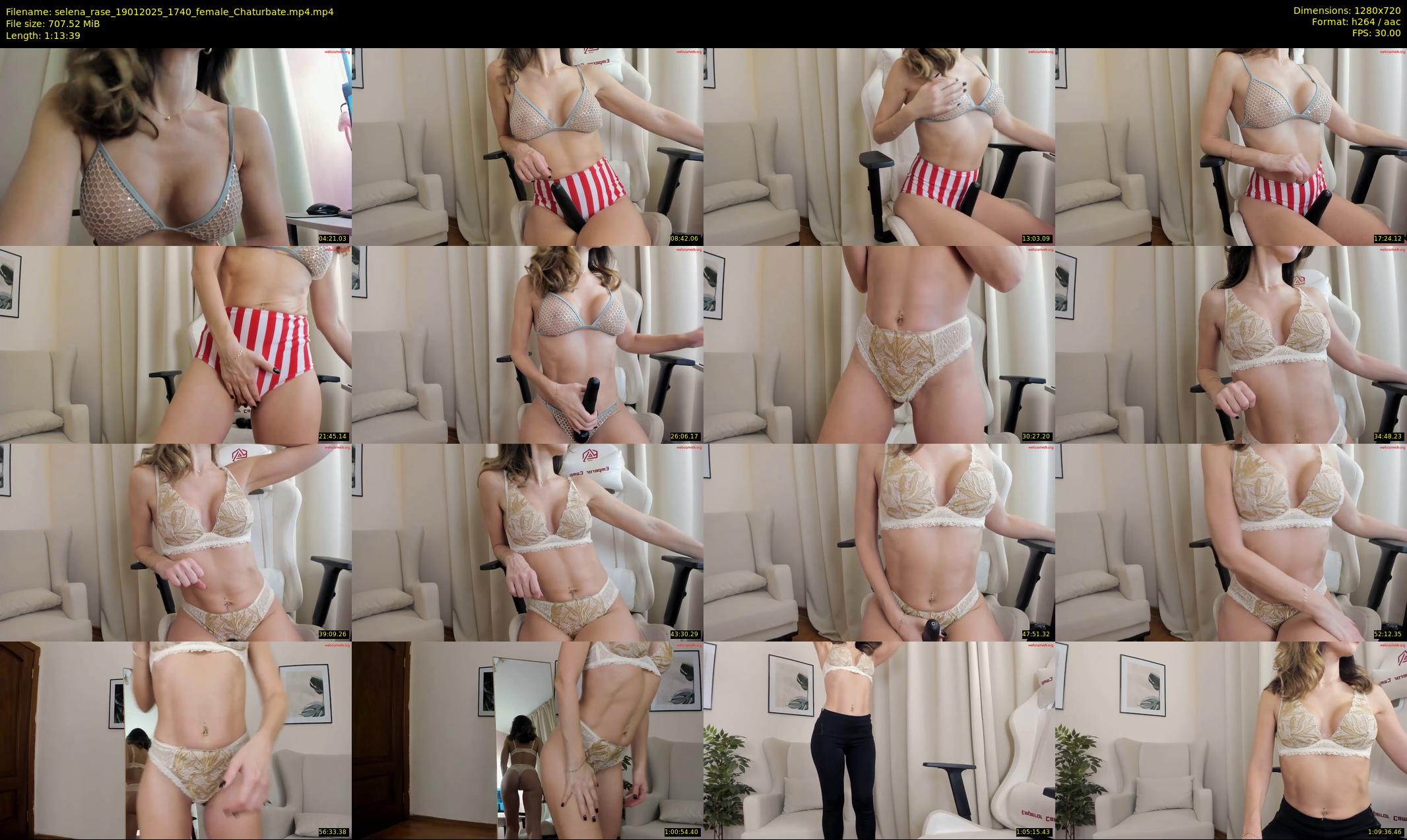 selena_rase — 74 minute Chaturbate female cam show recording, 720p, Jan 19, 2025