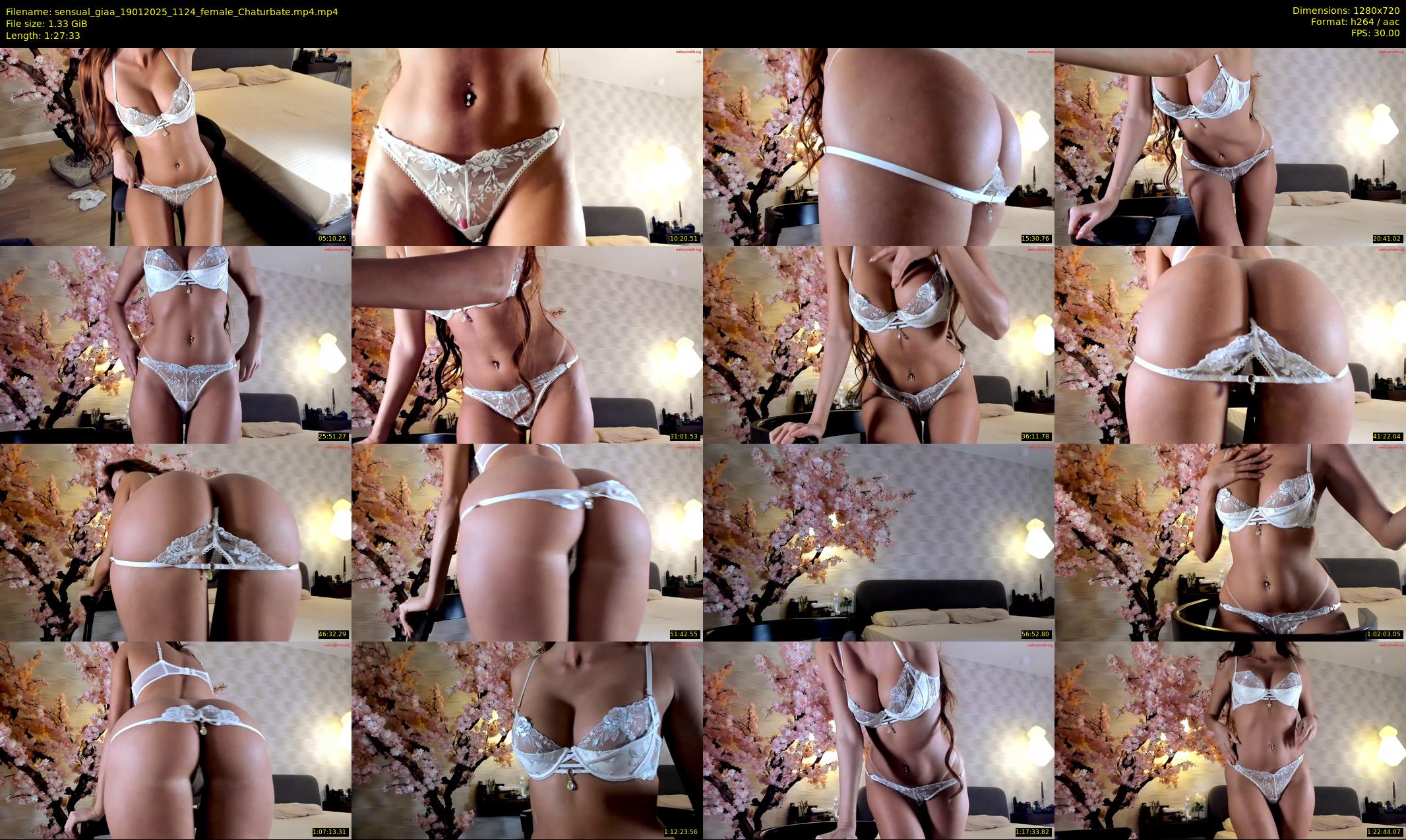 sensual_giaa — 88 minute Chaturbate female cam show recording, 720p, Jan 19, 2025