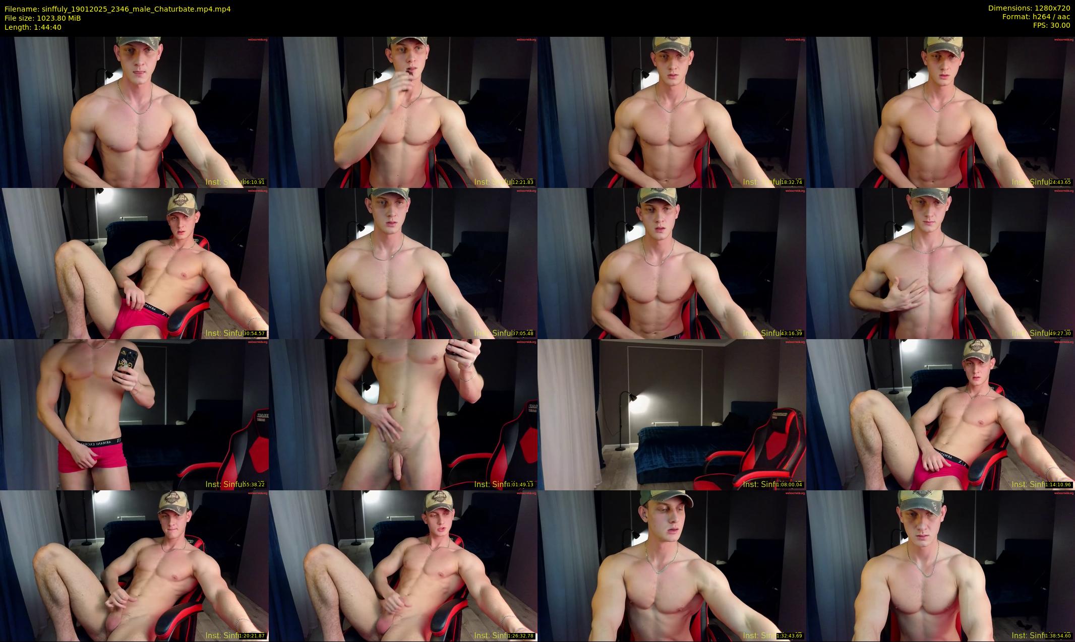 sinffuly — 105 minute Chaturbate male cam show recording, 720p, Jan 19, 2025
