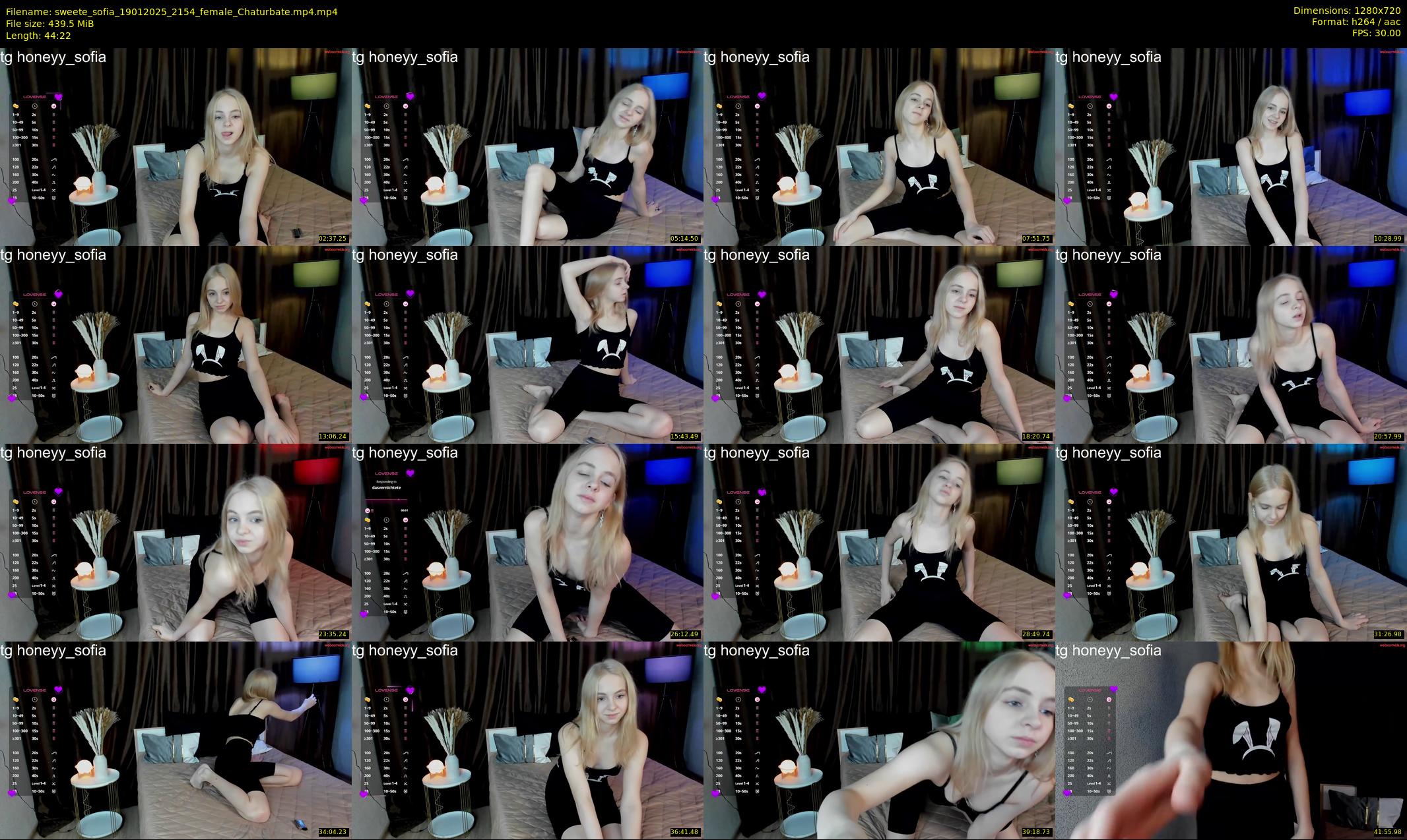 sweete_sofia — 45 minute Chaturbate female cam show recording, 720p, Jan 19, 2025