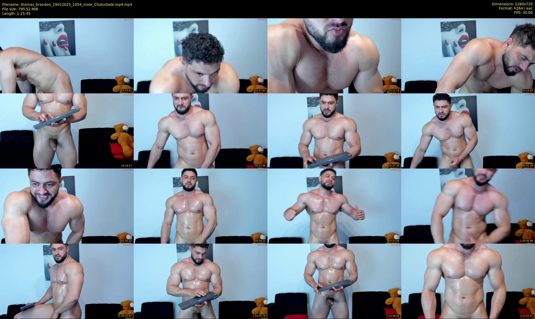 thomas_brandon — 86 minute Chaturbate male cam show recording, 720p, Jan 19, 2025
