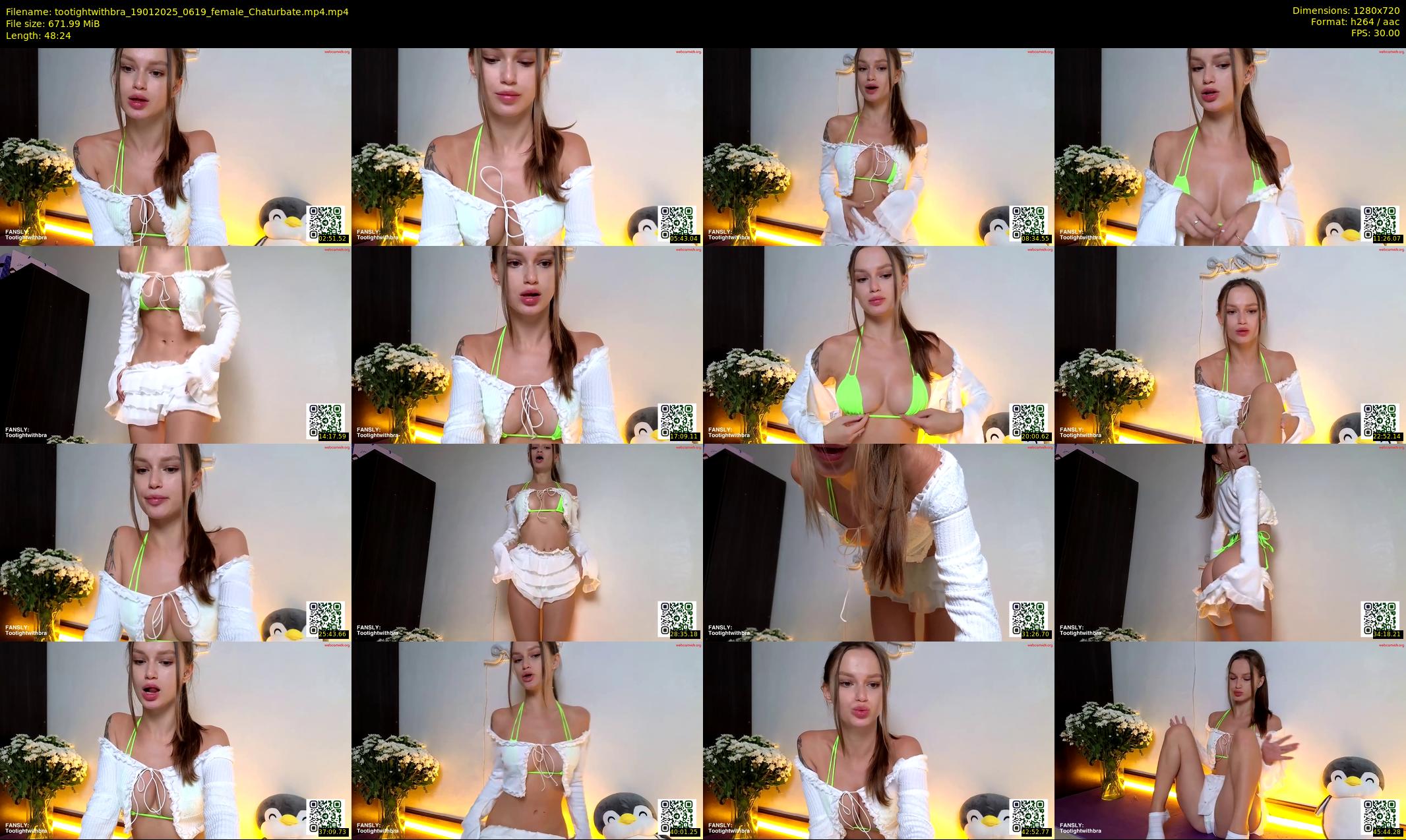 tootightwithbra — 49 minute Chaturbate female cam show recording, 720p, Jan 19, 2025