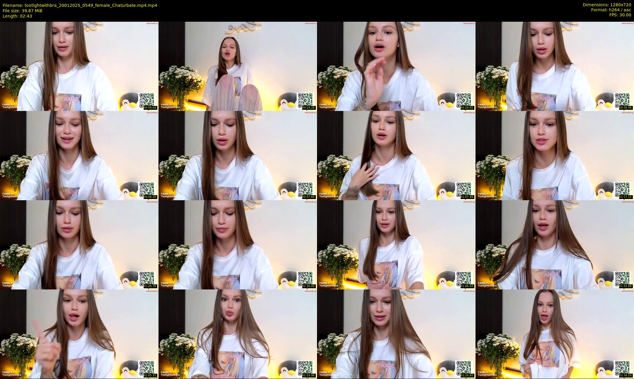 tootightwithbra — 3 minute Chaturbate female cam show recording, 720p, Jan 20, 2025
