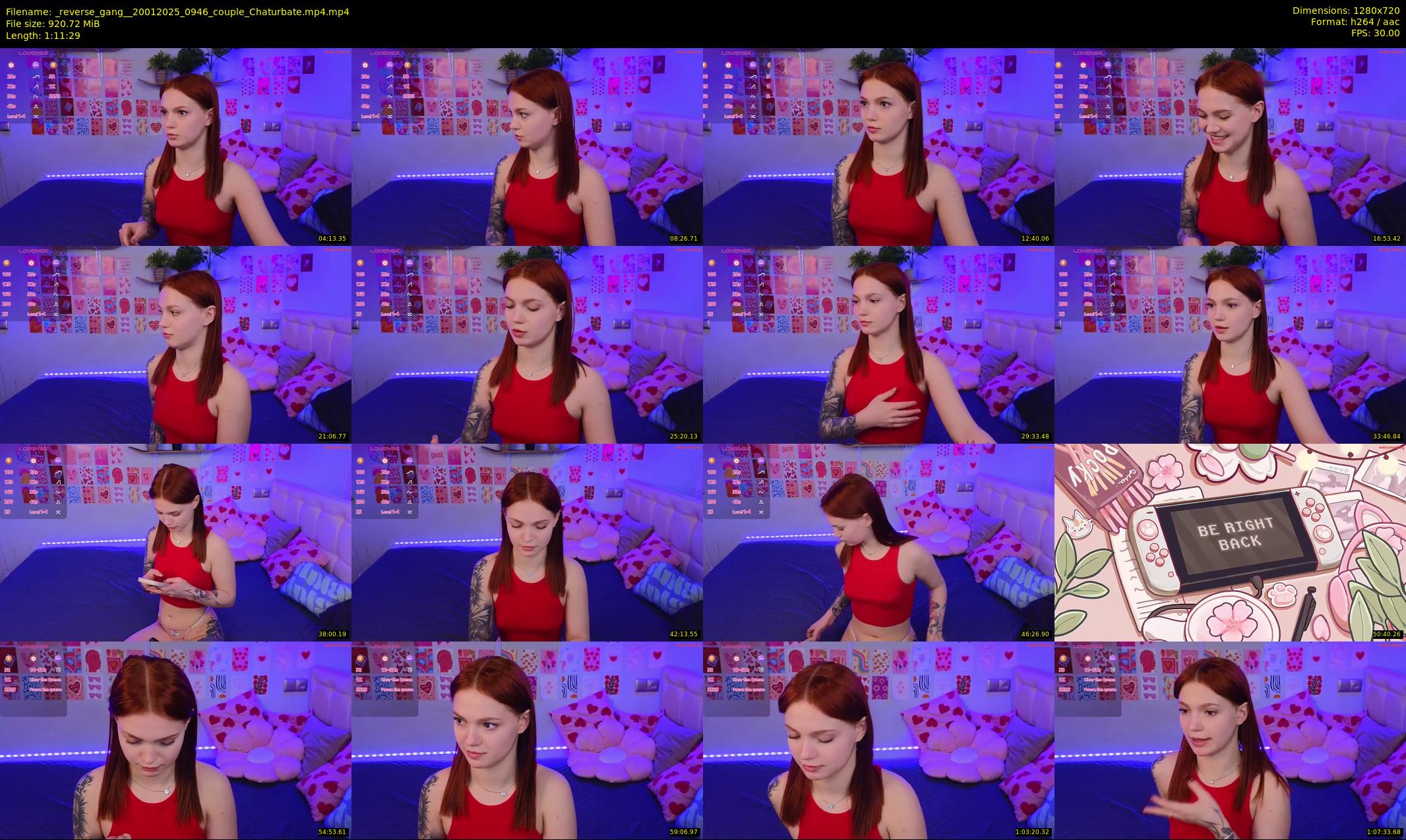 _reverse_gang_ — 72 minute Chaturbate couple cam show recording, 720p, Jan 20, 2025