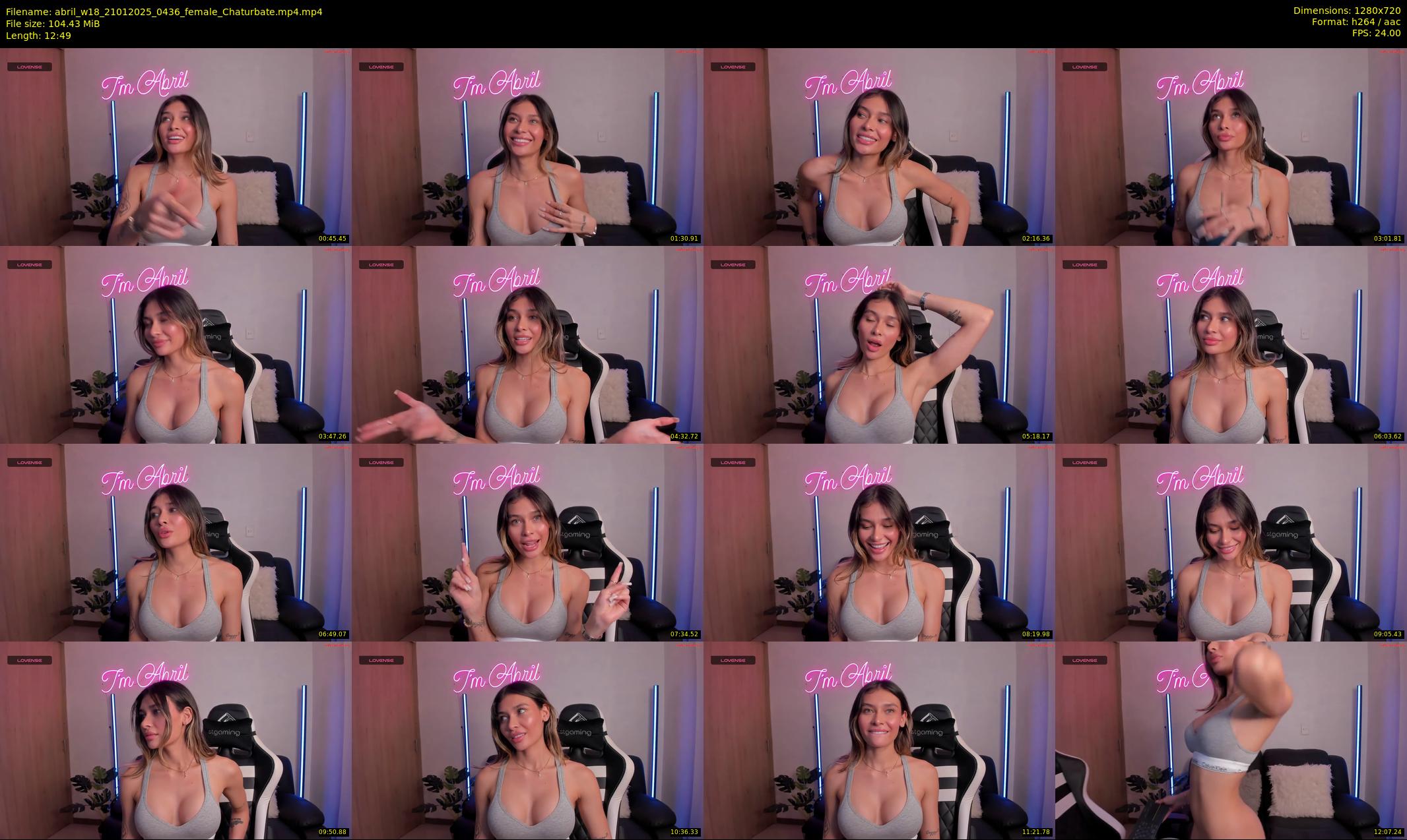 abril_w18 — 13 minute Chaturbate female cam show recording, 720p, Jan 21, 2025