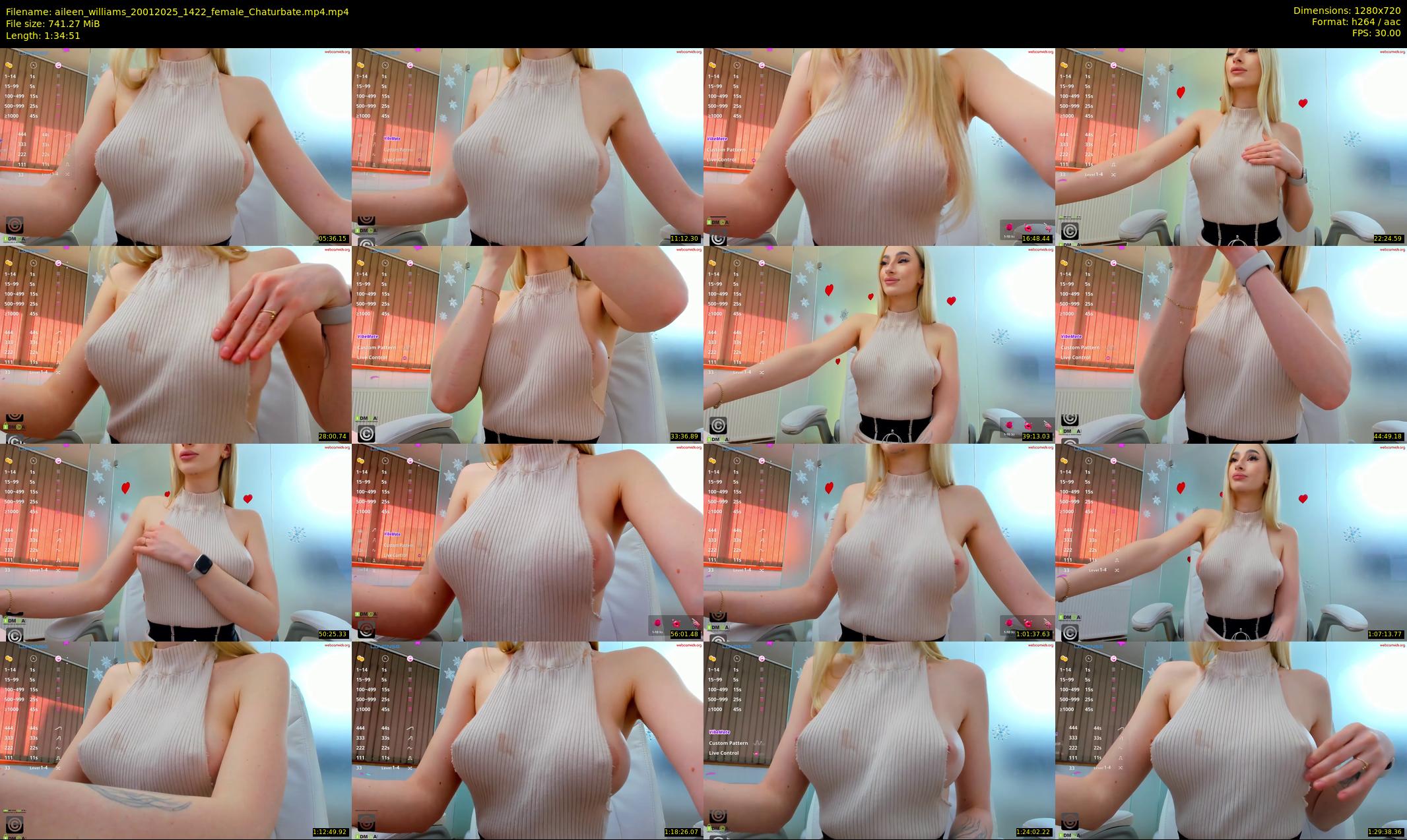 aileen_williams — 95 minute Chaturbate female cam show recording, 720p, Jan 20, 2025