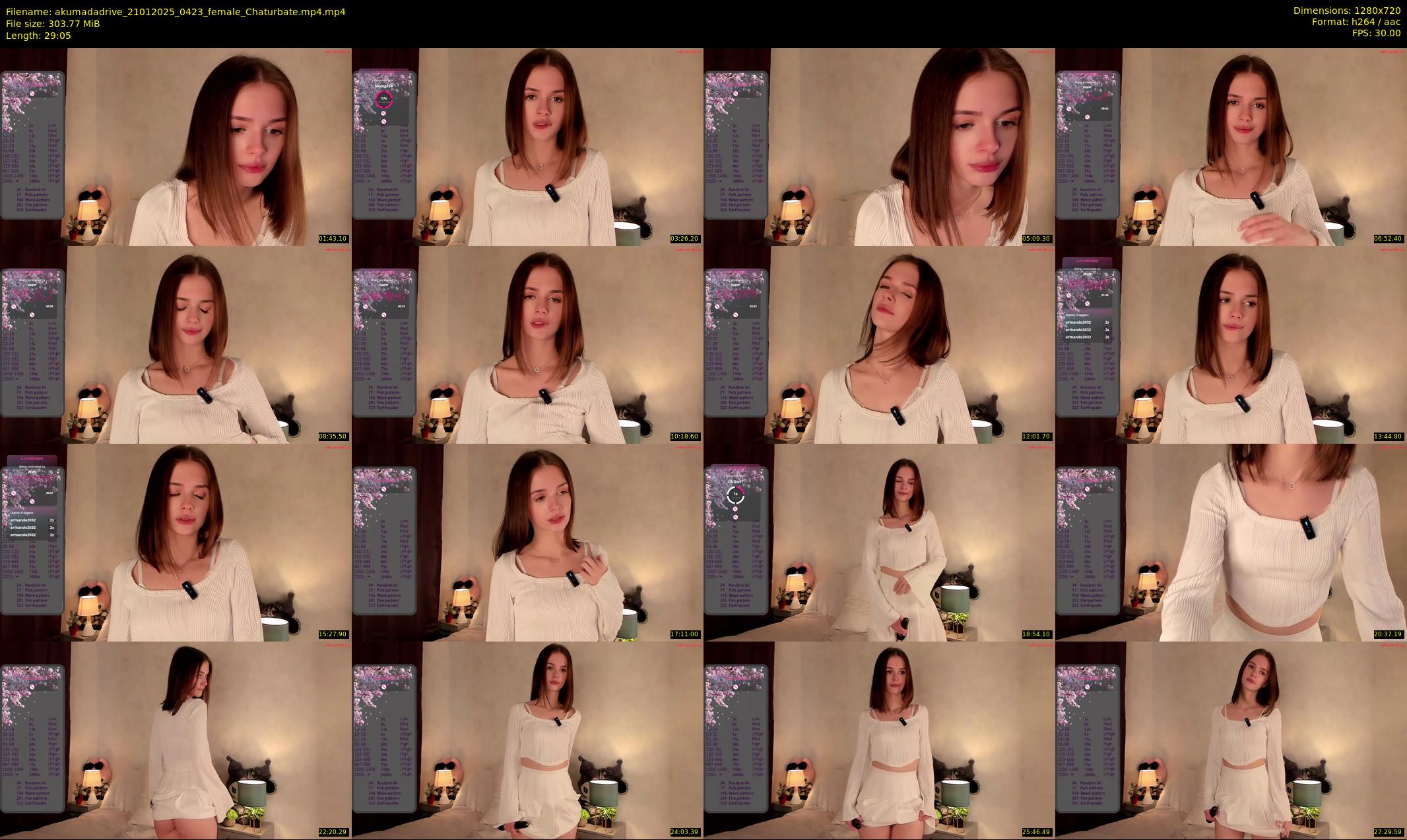 akumadadrive — 30 minute Chaturbate female cam show recording, 720p, Jan 21, 2025