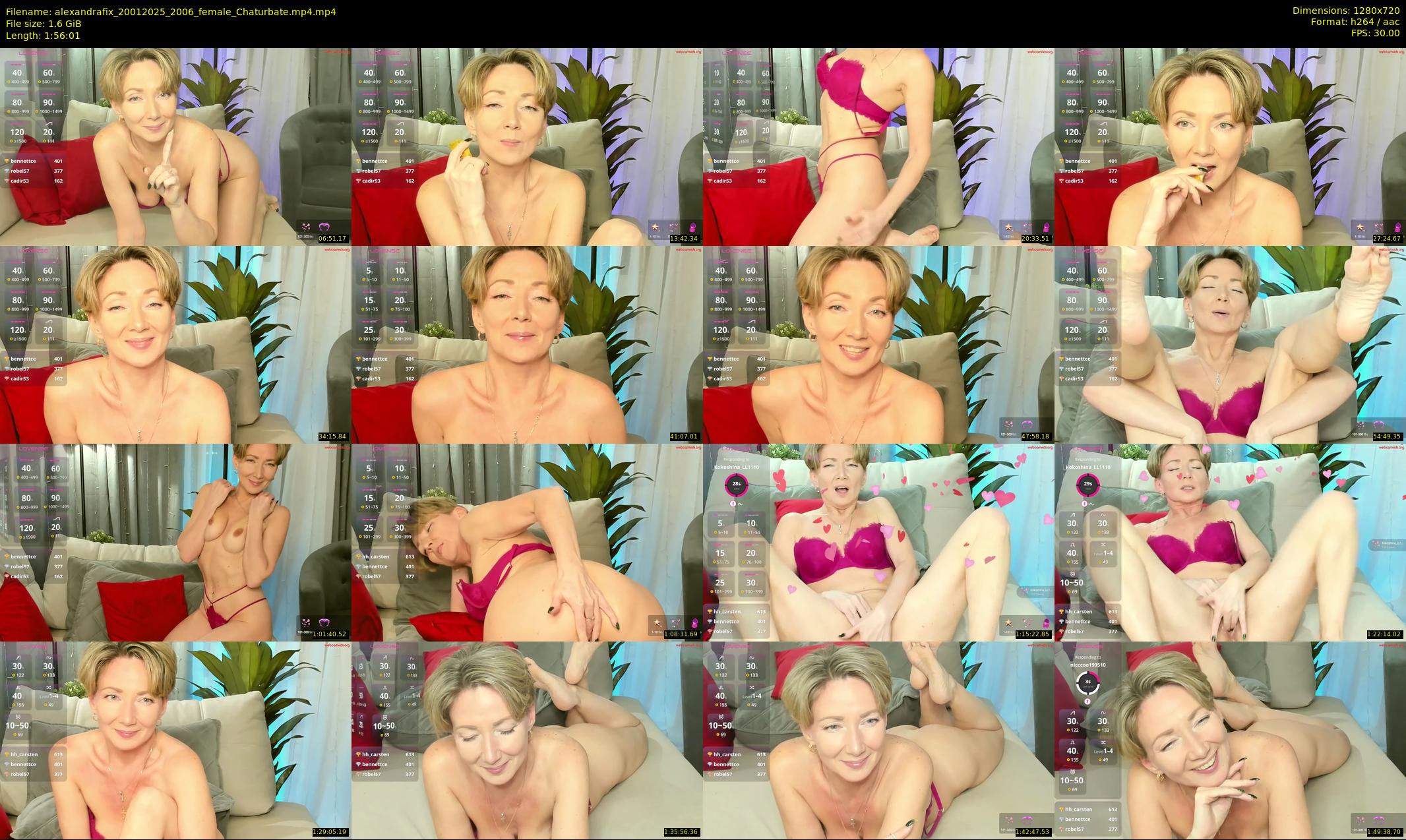 alexandrafix — 117 minute Chaturbate female cam show recording, 720p, Jan 20, 2025