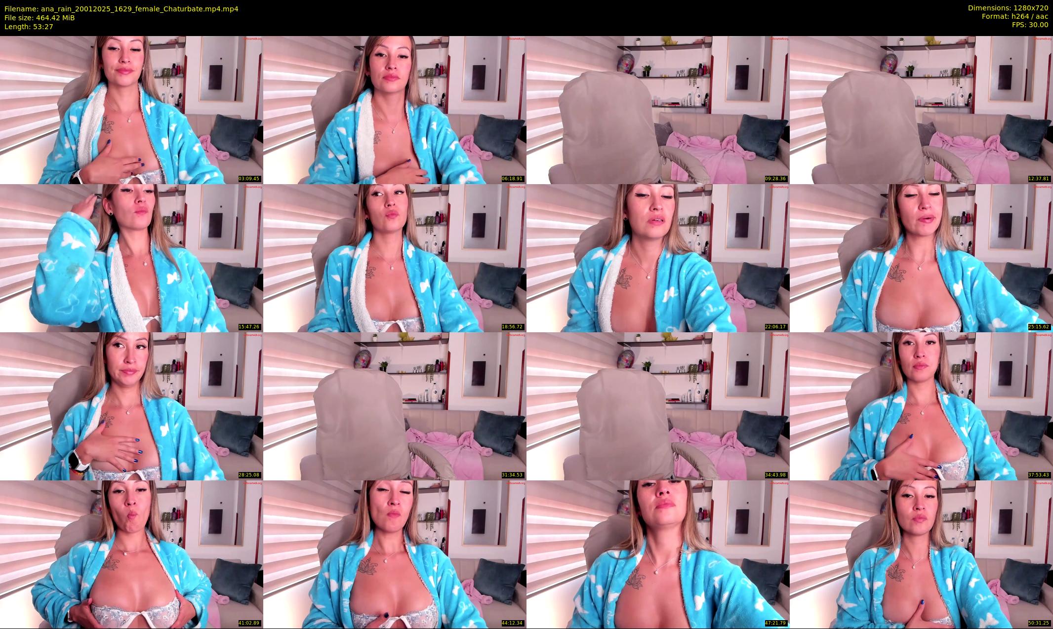 ana_rain — 54 minute Chaturbate female cam show recording, 720p, Jan 20, 2025