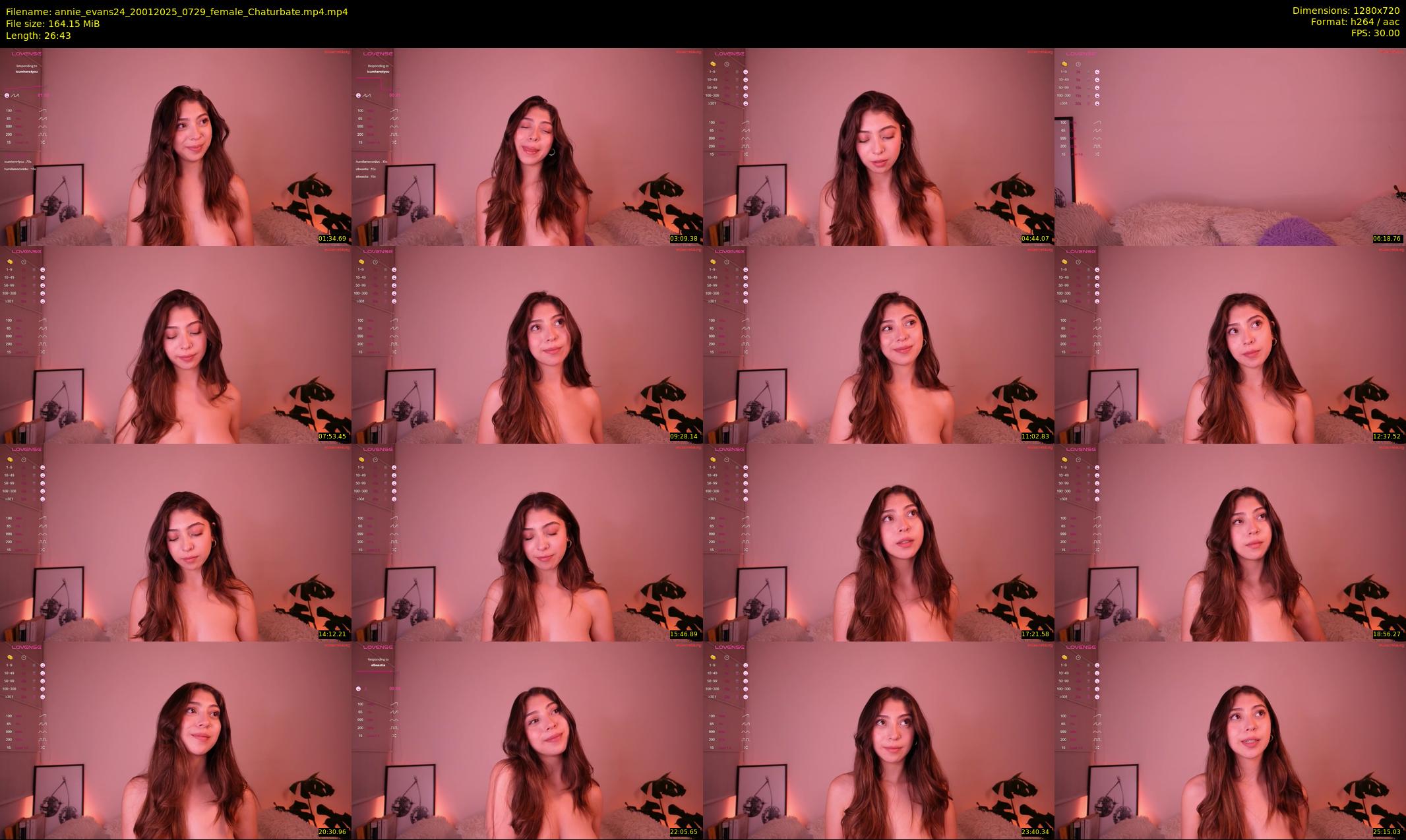 annie_evans24 — 27 minute Chaturbate female cam show recording, 720p, Jan 20, 2025