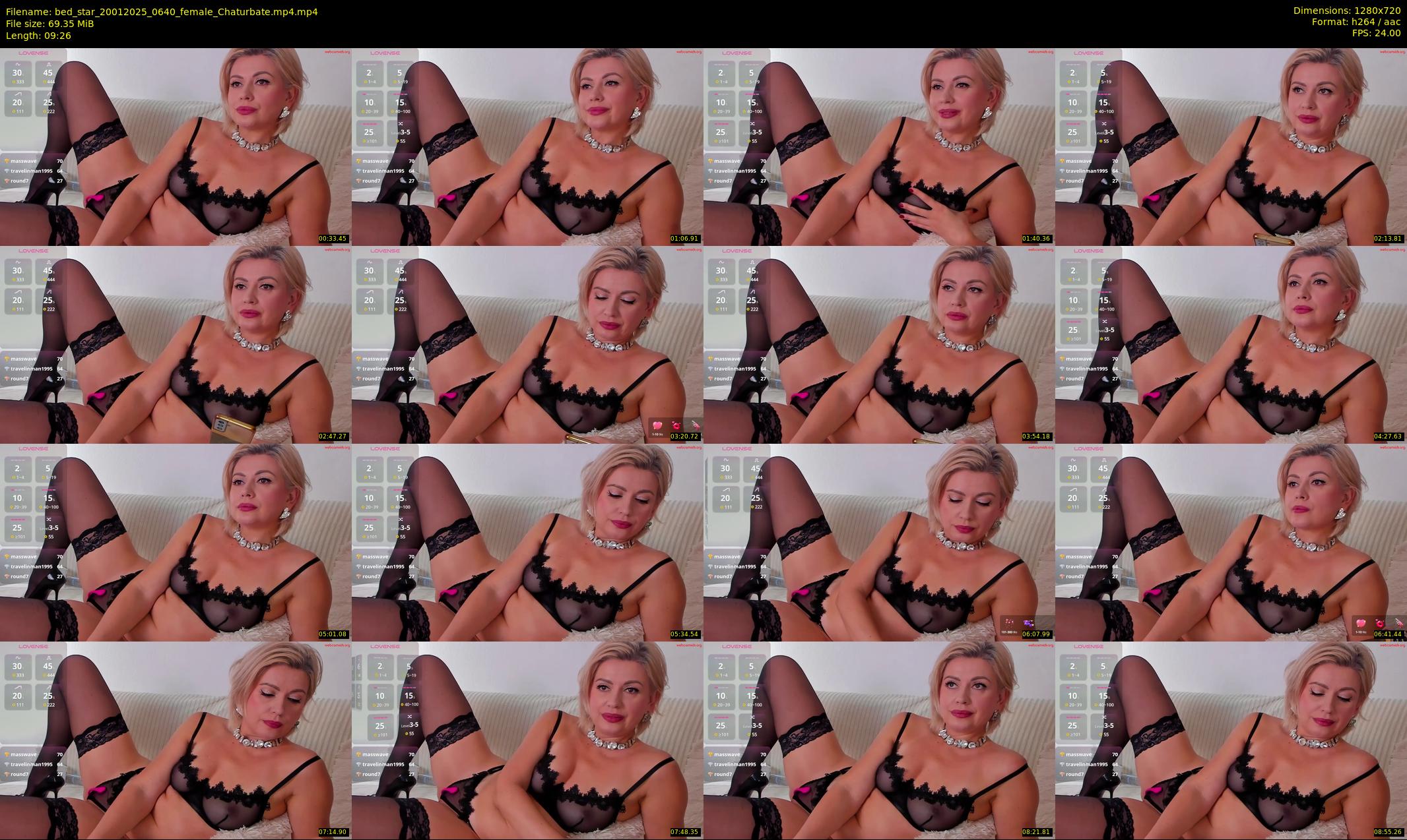 bed_star — 10 minute Chaturbate female cam show recording, 720p, Jan 20, 2025