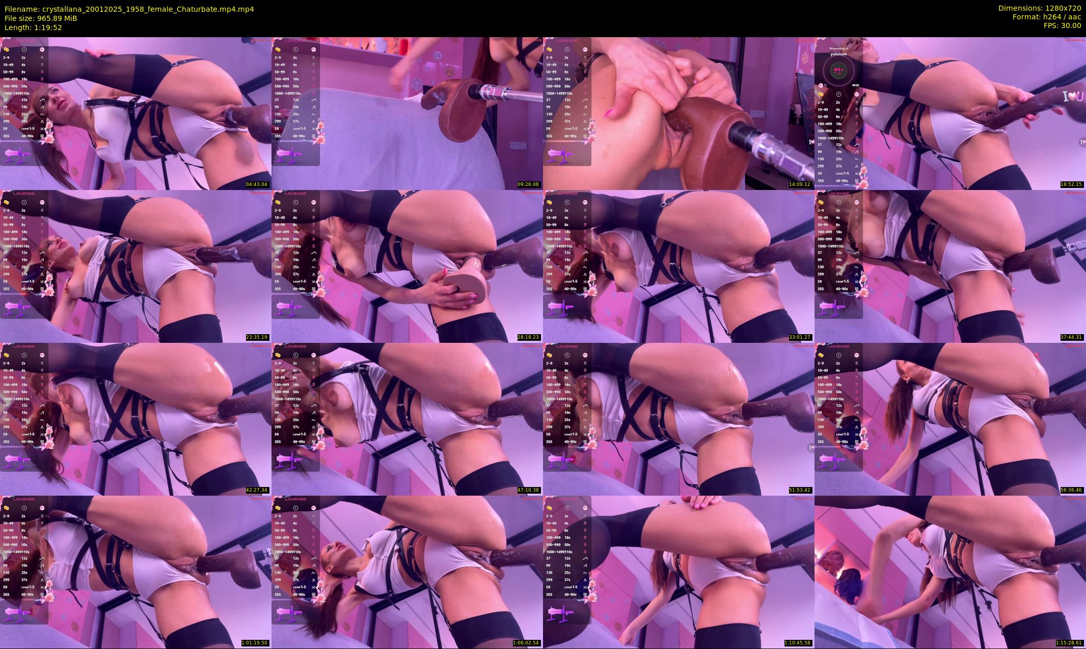 crystallana — 80 minute Chaturbate female cam show recording, 720p, Jan 20, 2025