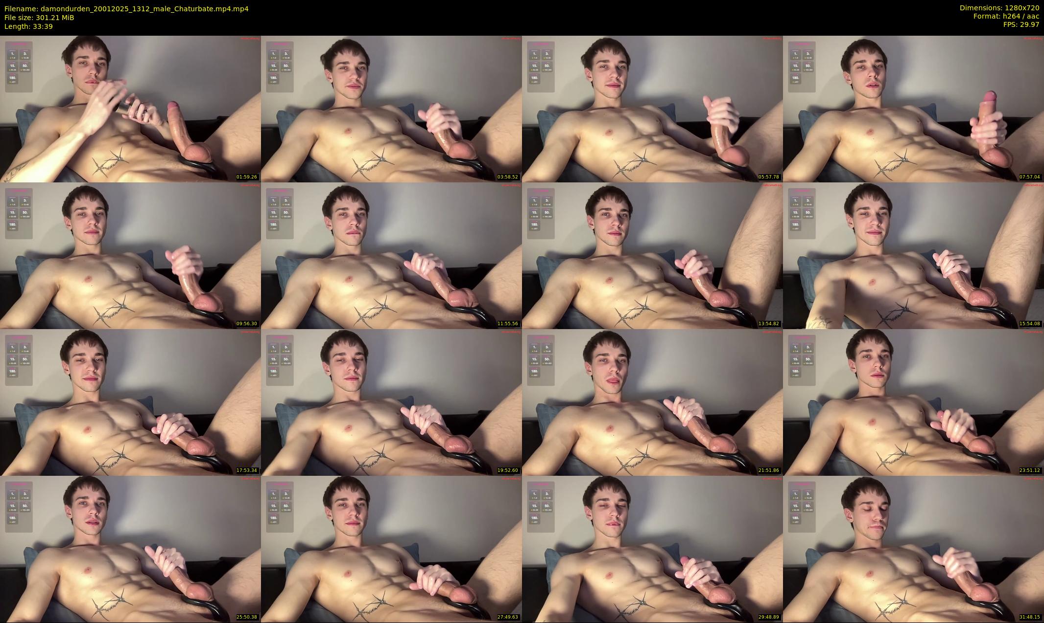 damondurden — 34 minute Chaturbate male cam show recording, 720p, Jan 20, 2025