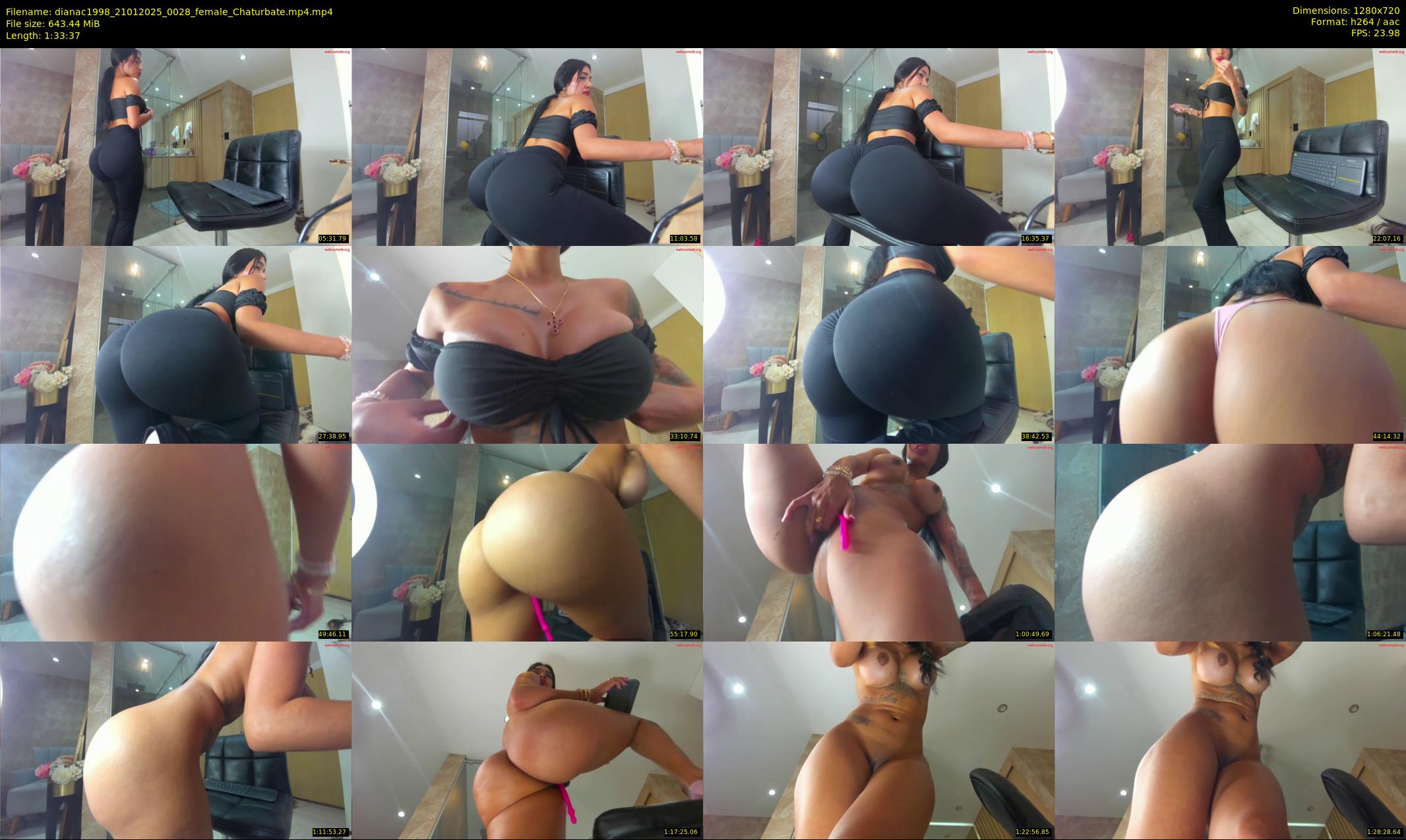 dianac1998 — 94 minute Chaturbate female cam show recording, 720p, Jan 21, 2025