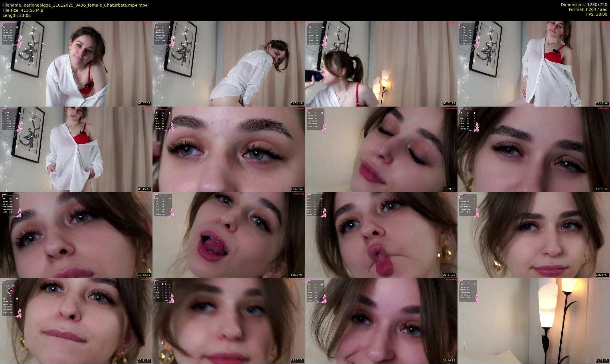 earlenebigge — 34 minute Chaturbate female cam show recording, 720p, Jan 21, 2025