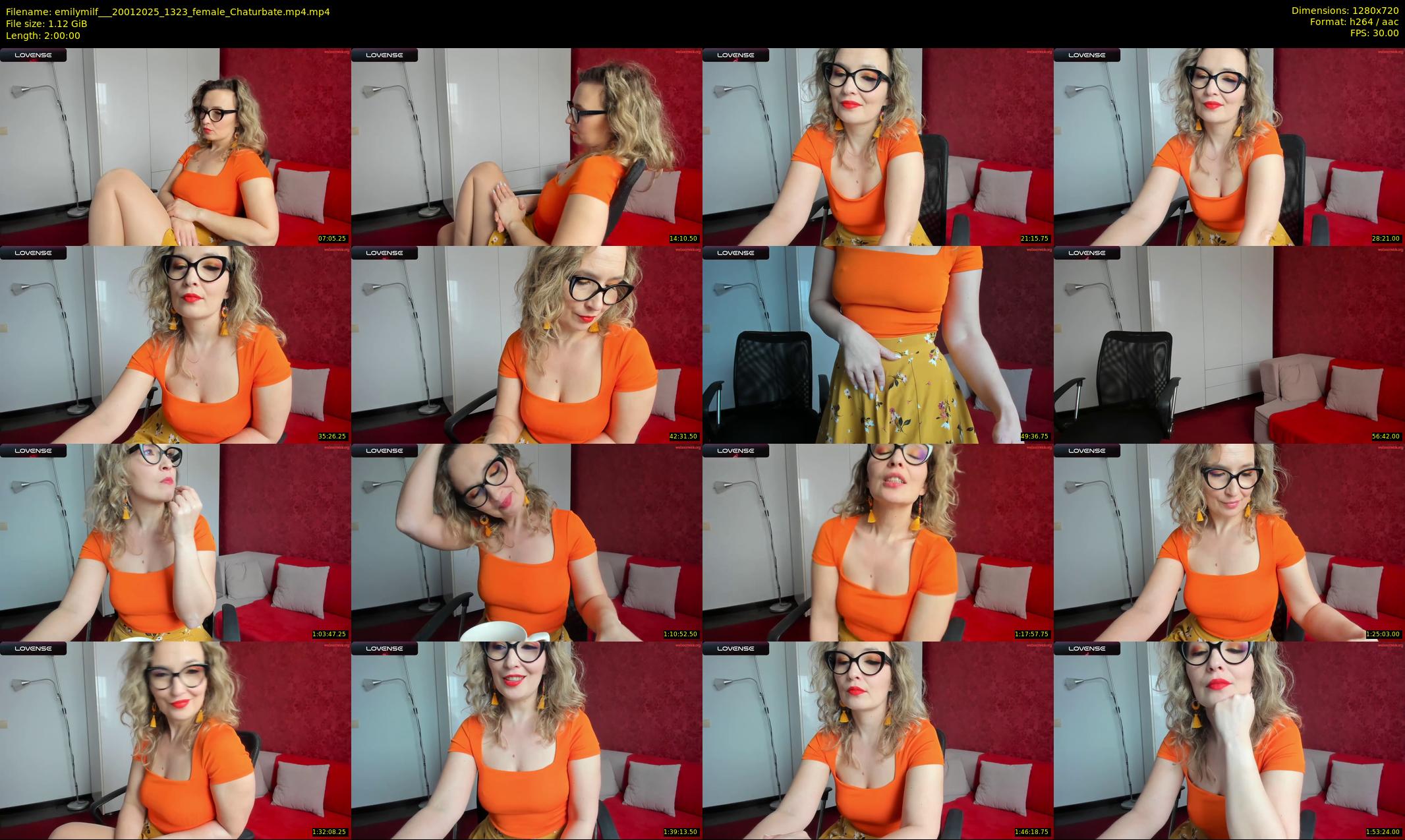 emilymilf__ — 120 minute Chaturbate female cam show recording, 720p, Jan 20, 2025