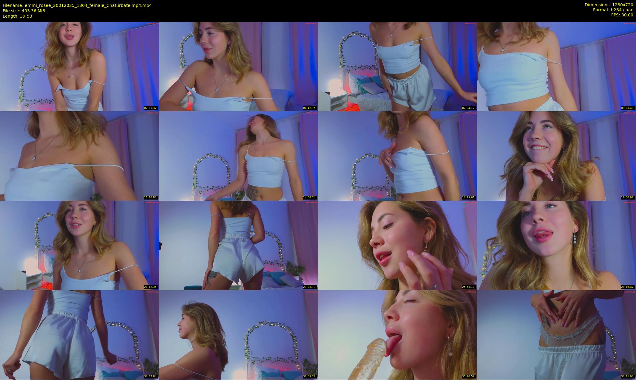 emmi_rosee — 40 minute Chaturbate female cam show recording, 720p, Jan 20, 2025