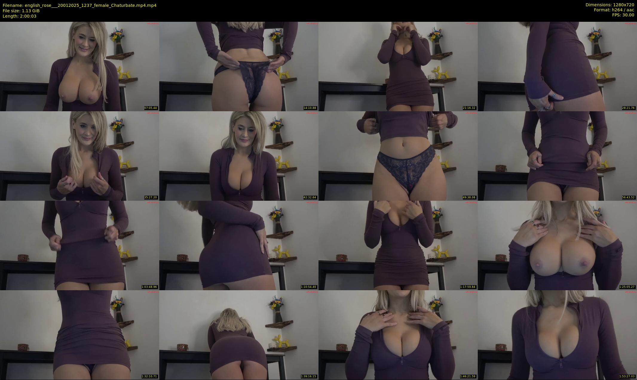 english_rose__ — 121 minute Chaturbate female cam show recording, 720p, Jan 20, 2025