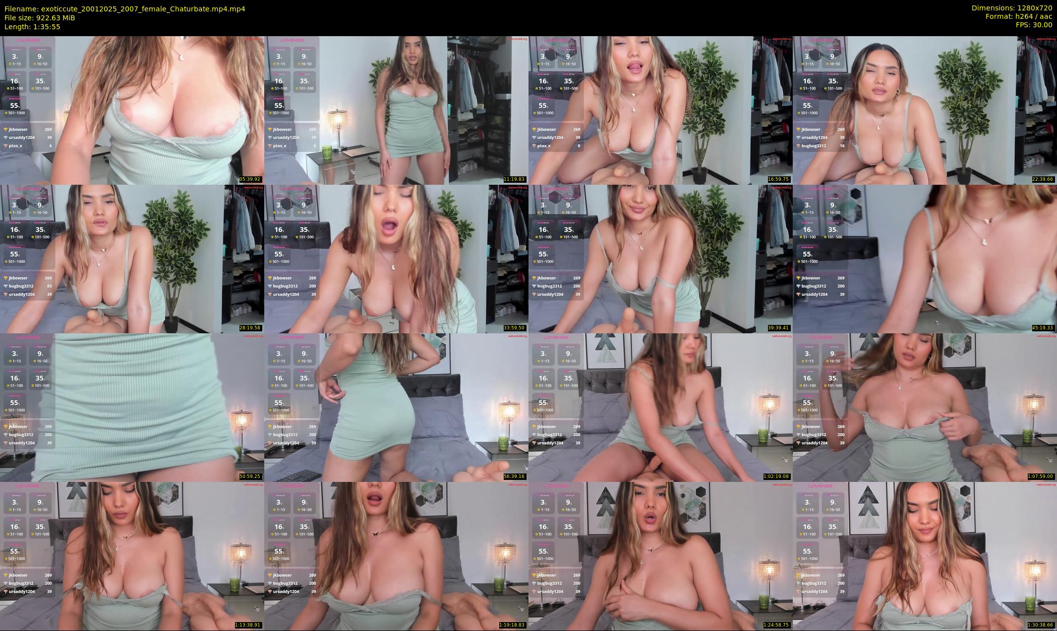 exoticcute — 96 minute Chaturbate female cam show recording, 720p, Jan 20, 2025