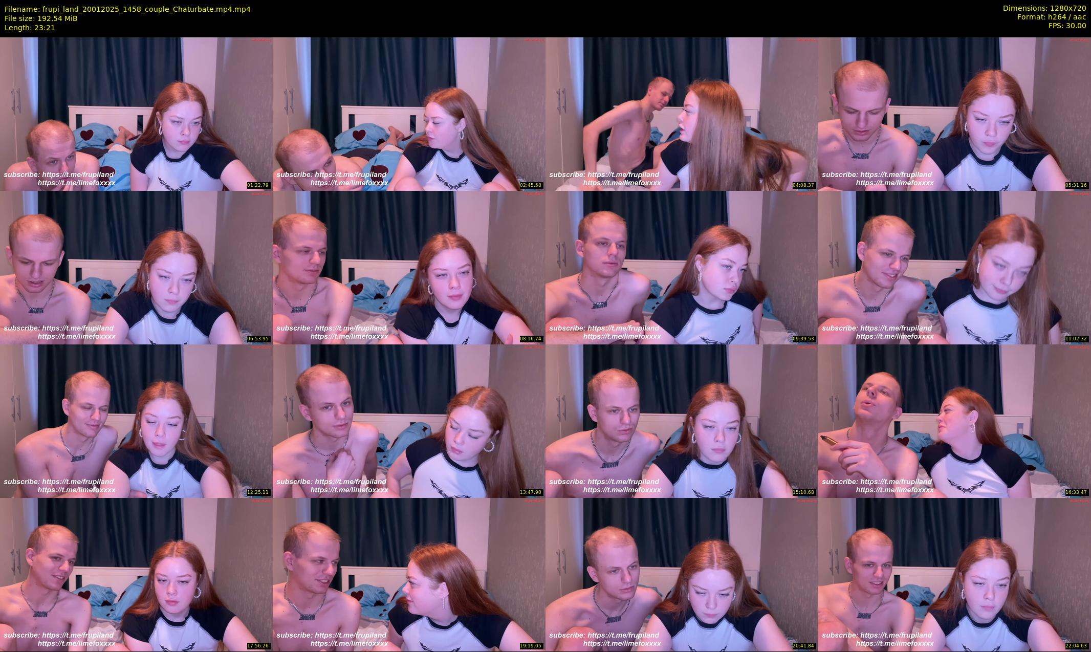 frupi_land — 24 minute Chaturbate couple cam show recording, 720p, Jan 20, 2025