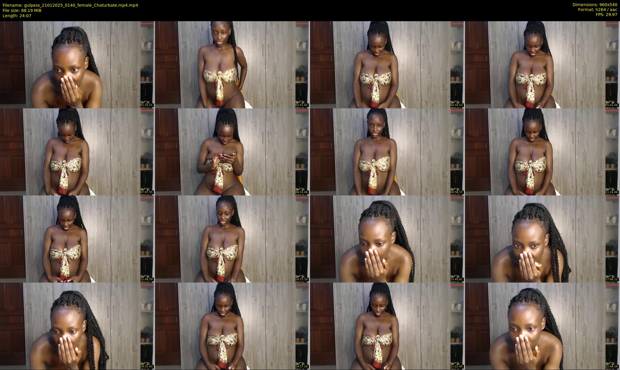 gulpess — 25 minute Chaturbate female cam show recording, 480p, Jan 21, 2025