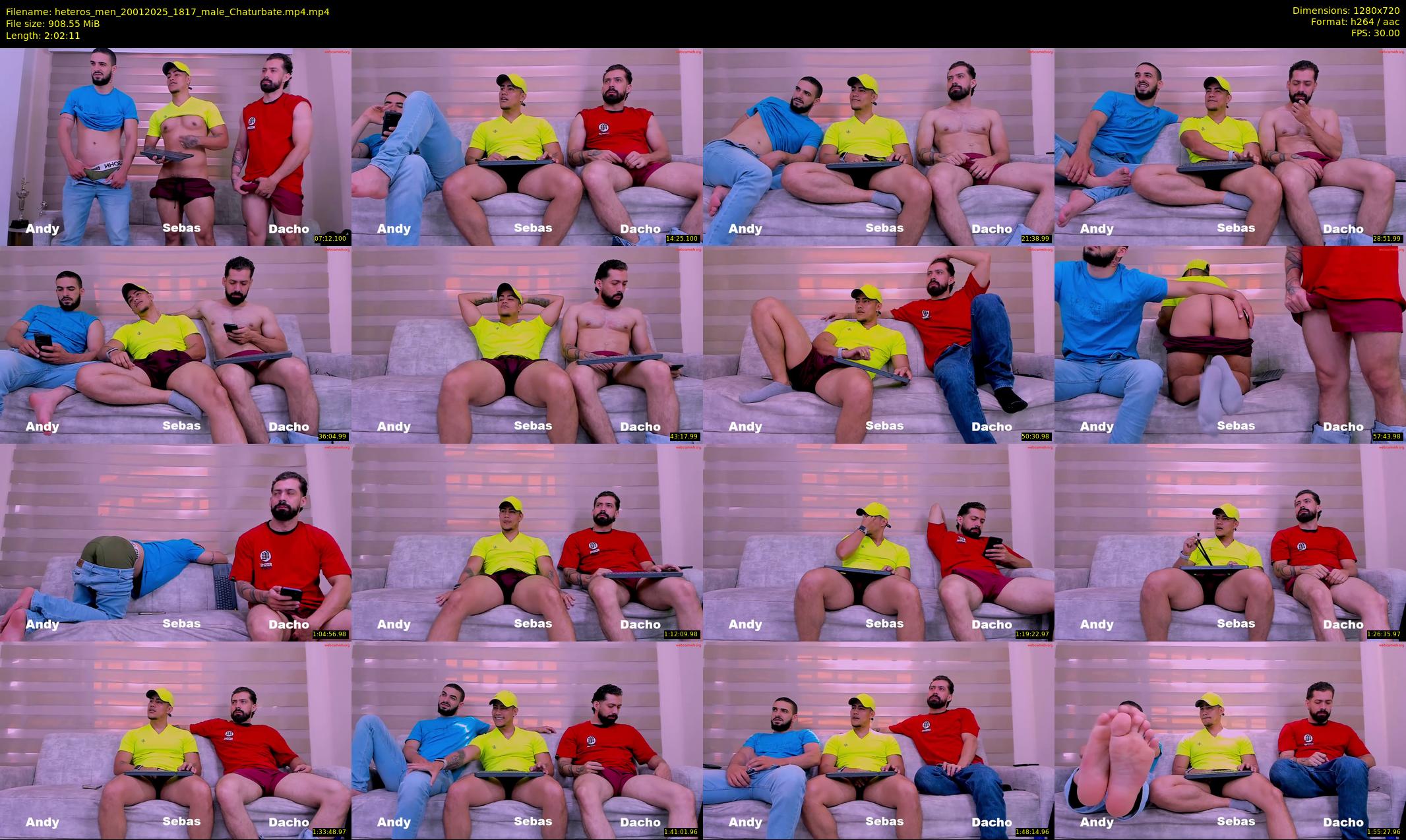 heteros_men — 123 minute Chaturbate male cam show recording, 720p, Jan 20, 2025