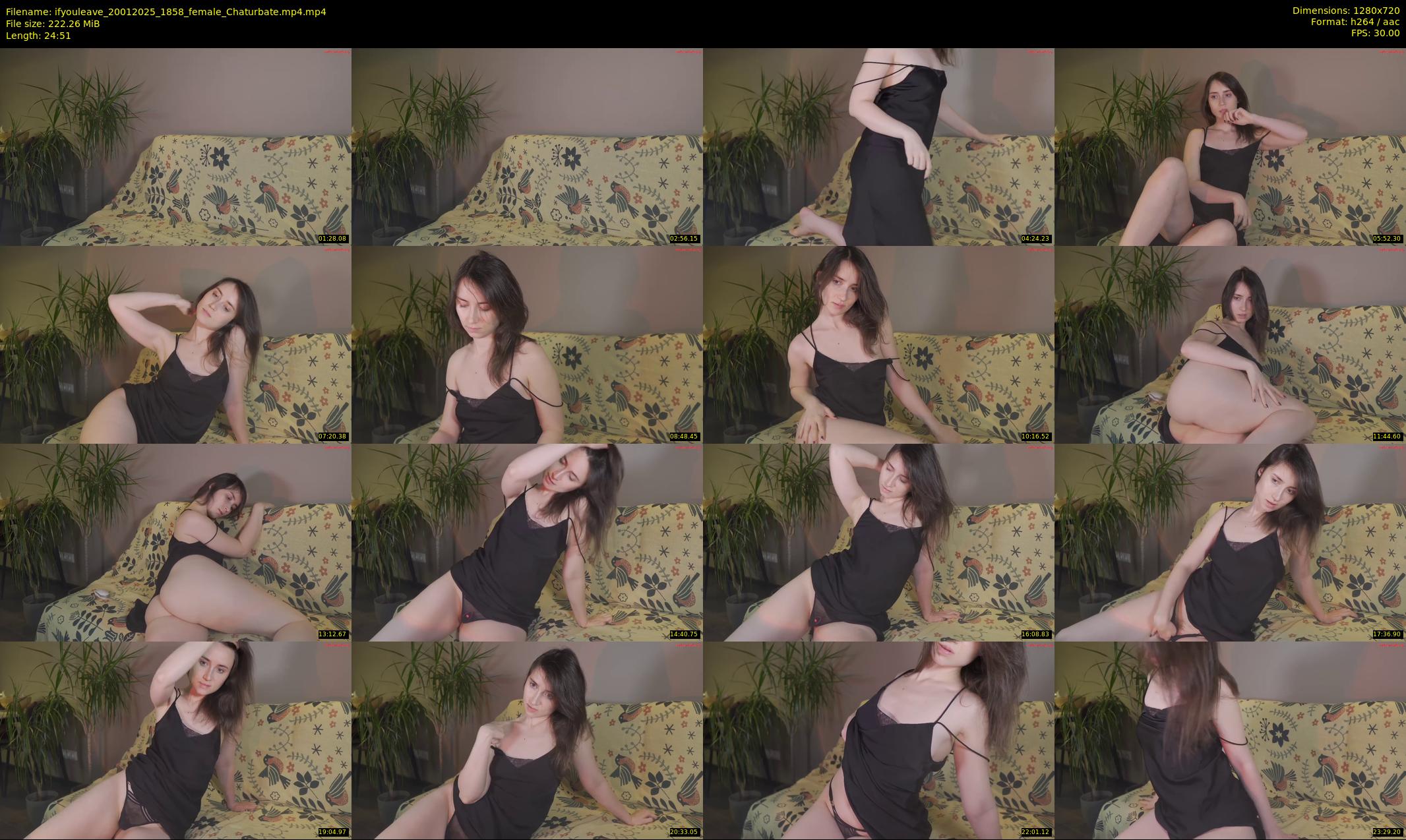 ifyouleave — 25 minute Chaturbate female cam show recording, 720p, Jan 20, 2025