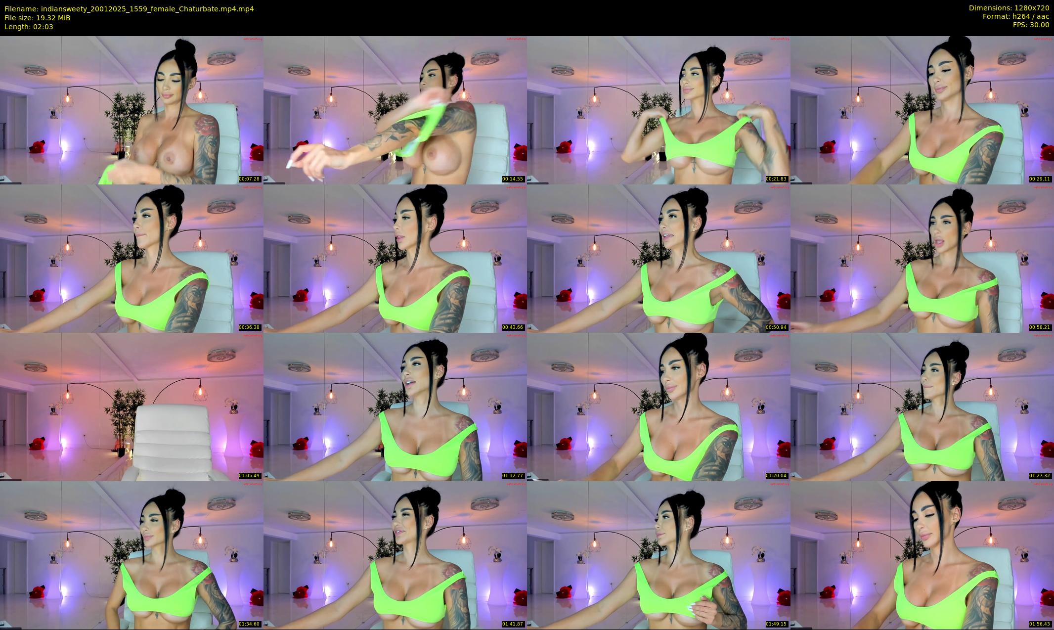 indiansweety — 3 minute Chaturbate female cam show recording, 720p, Jan 20, 2025