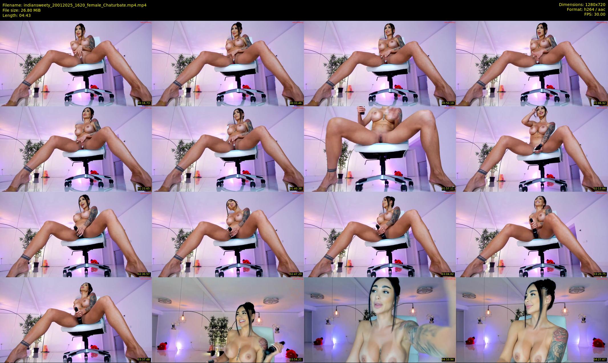 indiansweety — 5 minute Chaturbate female cam show recording, 720p, Jan 20, 2025