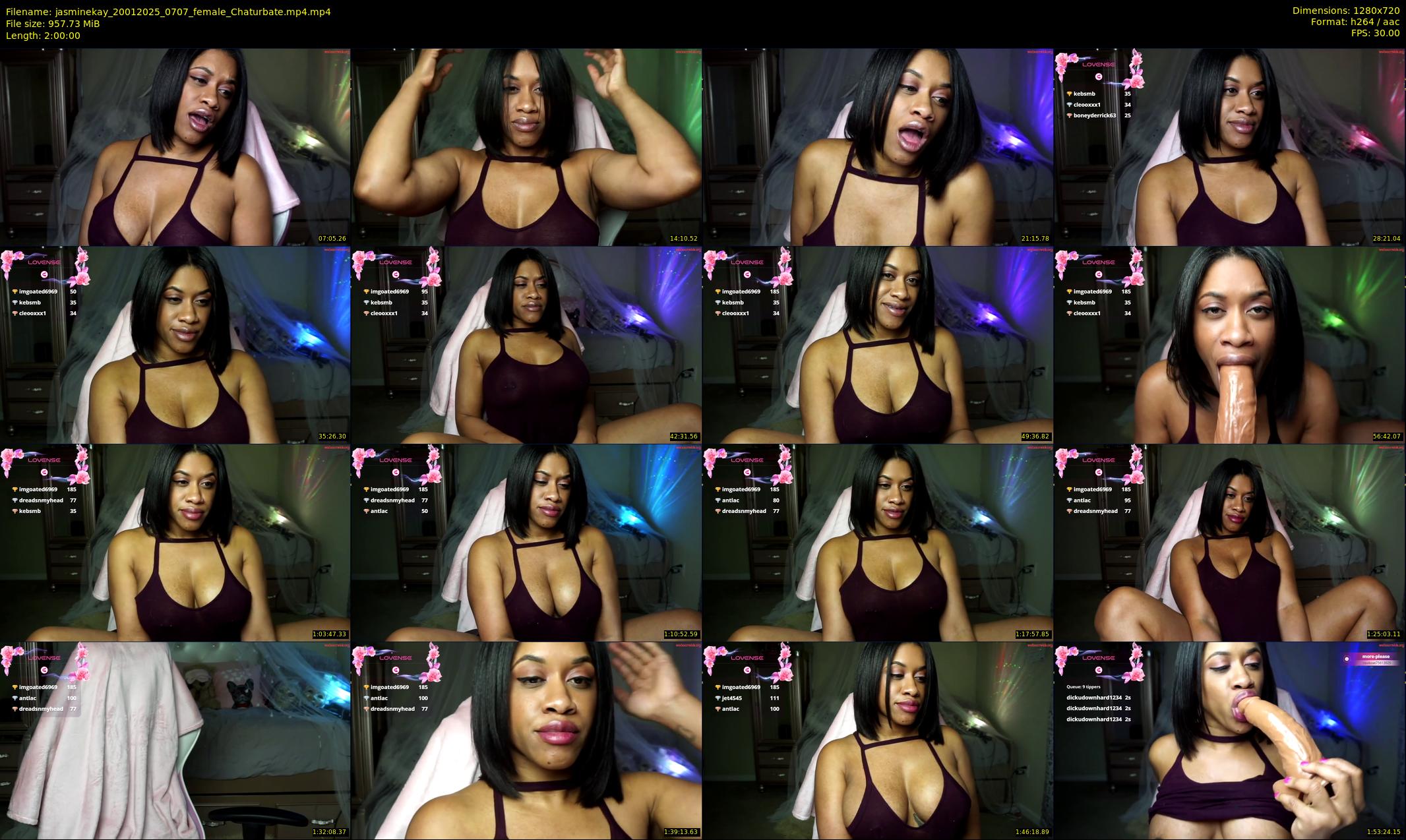 jasminekay — 120 minute Chaturbate female cam show recording, 720p, Jan 20, 2025