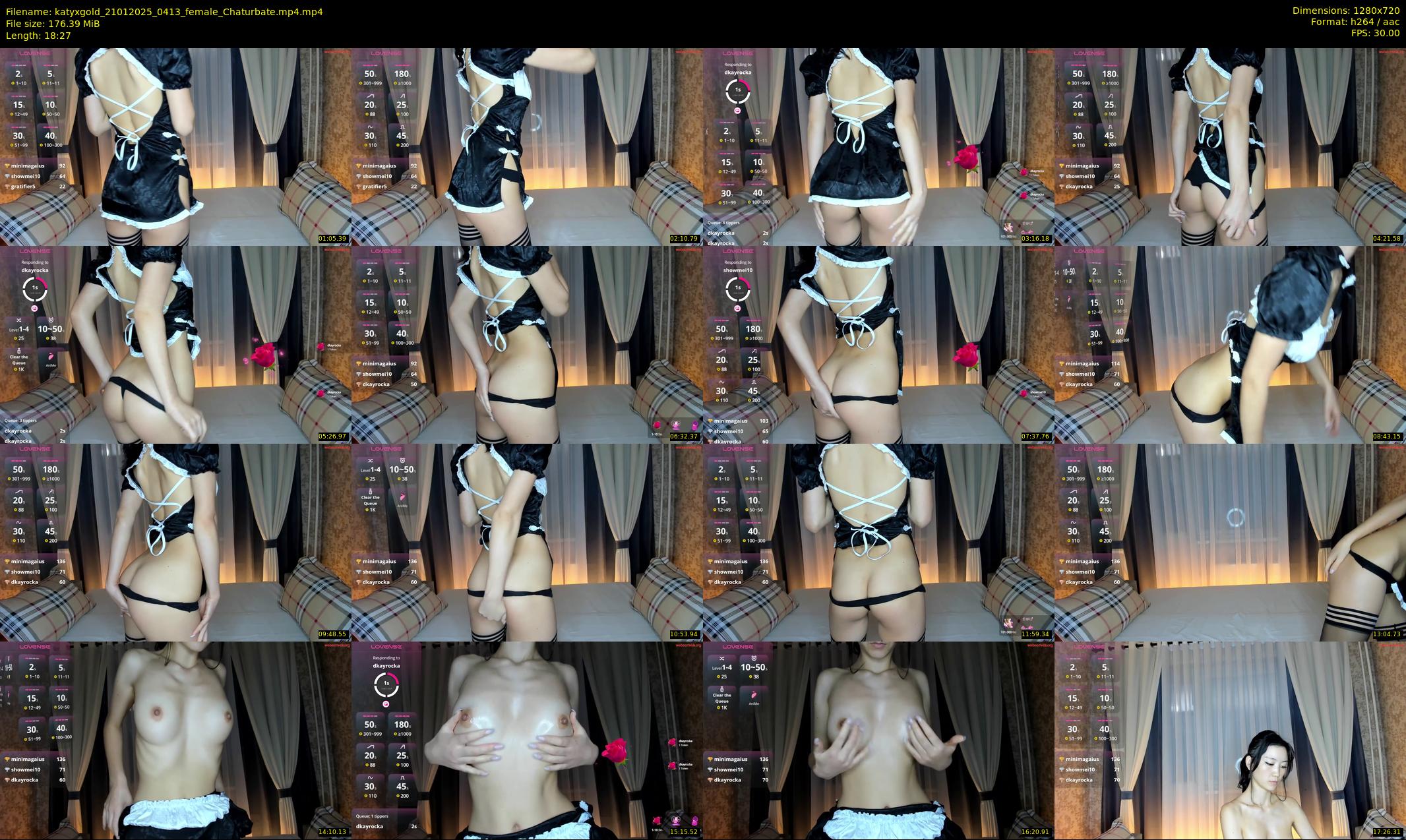 katyxgold — 19 minute Chaturbate female cam show recording, 720p, Jan 21, 2025